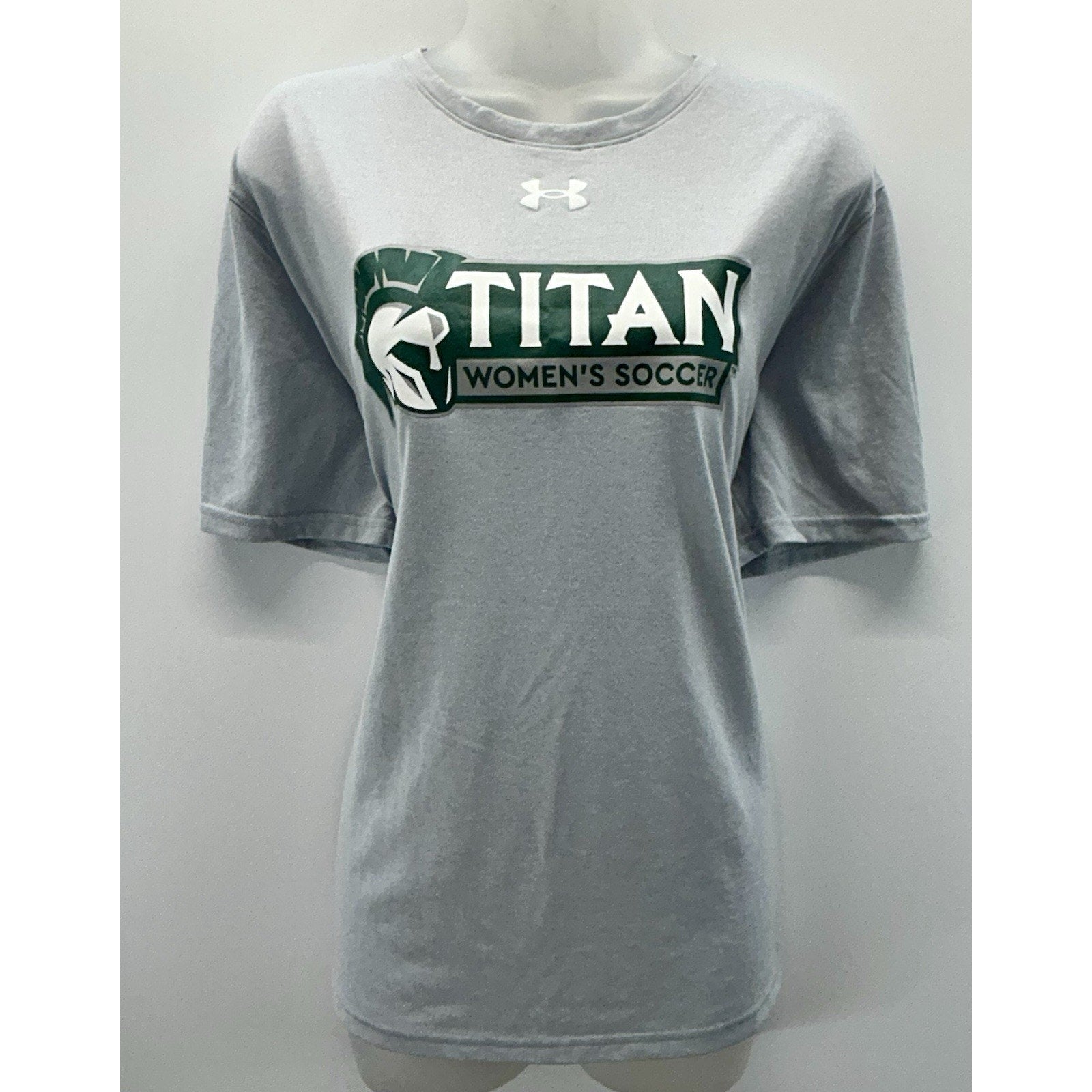 Illinois Wesleyan Titan Women's Soccer UNDER ARMOUR Gray SZ Large. New Without T
