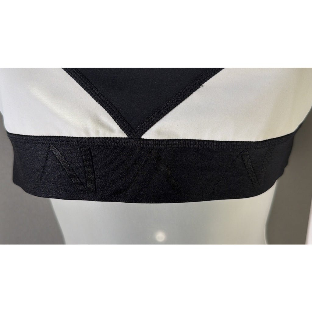 NWT- ALALA- MEDIUM Black White Sports Bra $85