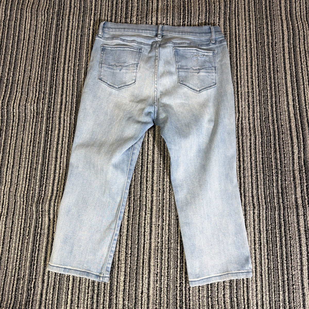 Soho New York Jeans Jegging High Rise Crop Distressed Size 14