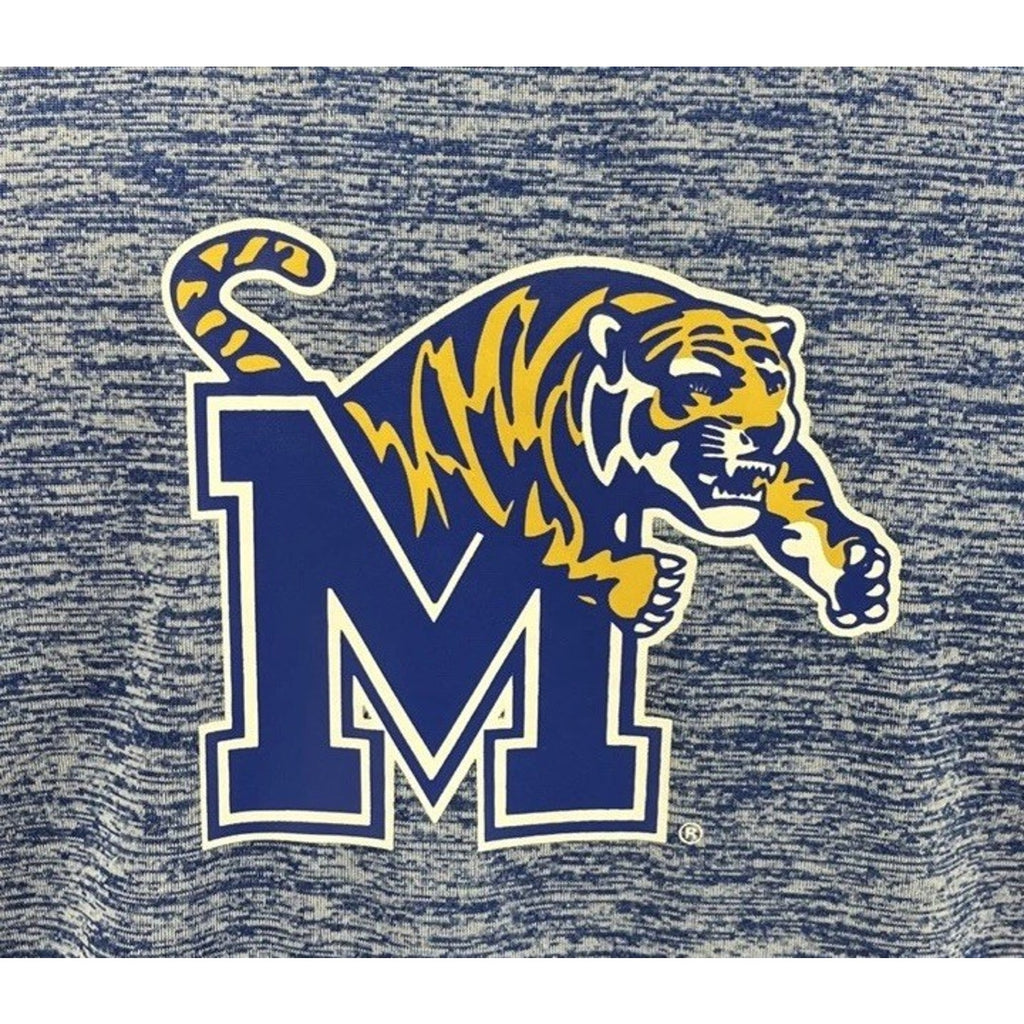 University Of Memphis Tigers Russell Mens Blue Shirt Polyester Size XL