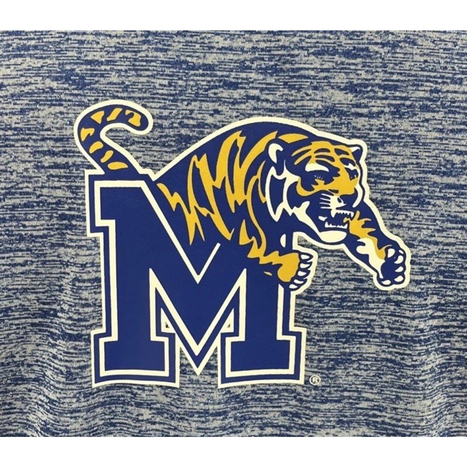 University Of Memphis Tigers Russell Mens Blue Shirt Polyester Size XL