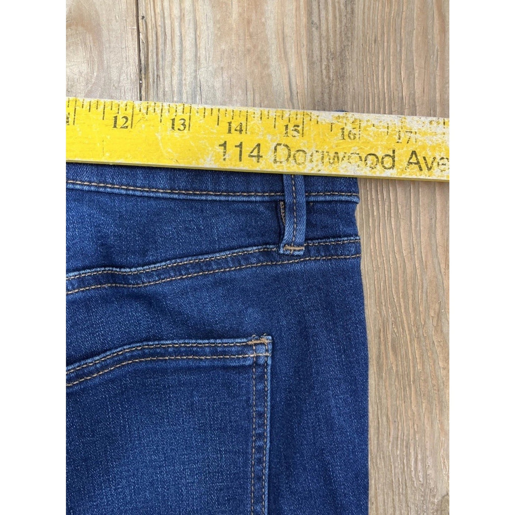 Ann Taylor “The Boot Crop” Womens Size 12 Blue Denim Dark Wash