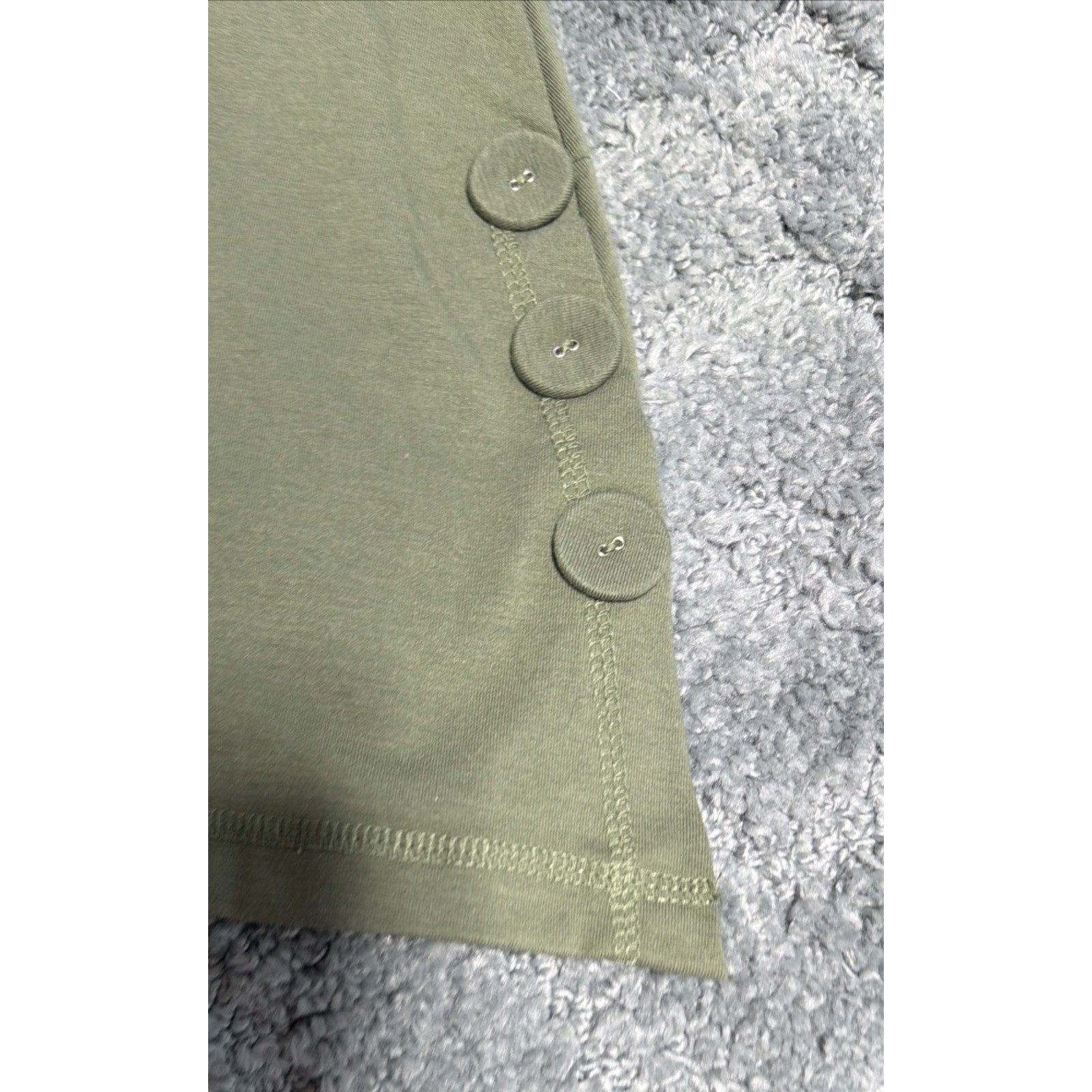 NOELLE Womens Size XXL Moss Green Soft Stretch Knit Scoop Neck Tunic Top New