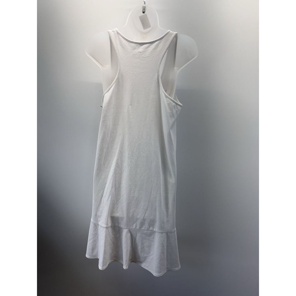 Southern Tide Lyla Knit Marina White Sleeveless Flutter Dress Women’s Size Med