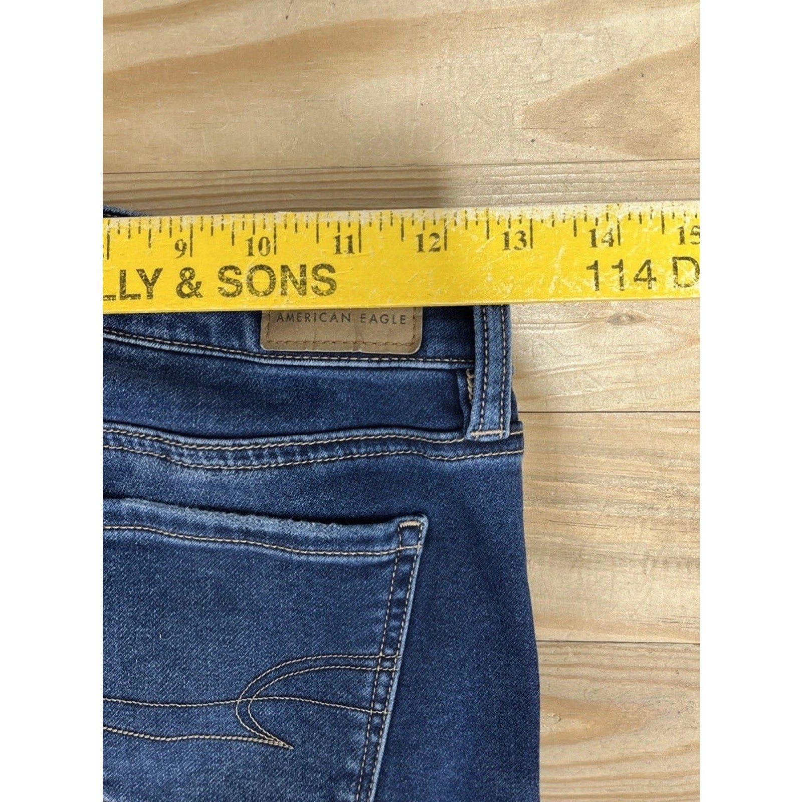 AMERICAN EAGLE COZY NEXT LEVEL STRETCH JEGGING JEANS SIZE 0 SHORT