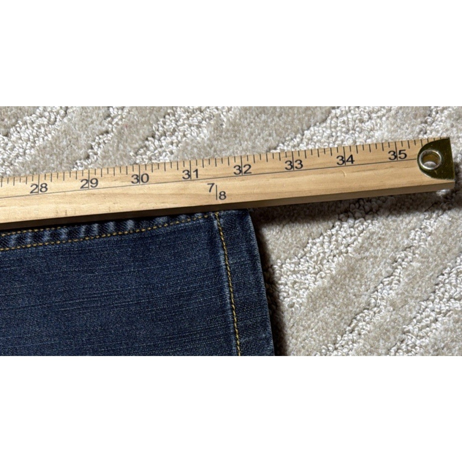 Michael Kors Y2K Studded Flap Pocket Denim Blue Jeans Bootcut Women’s 10 Stretch