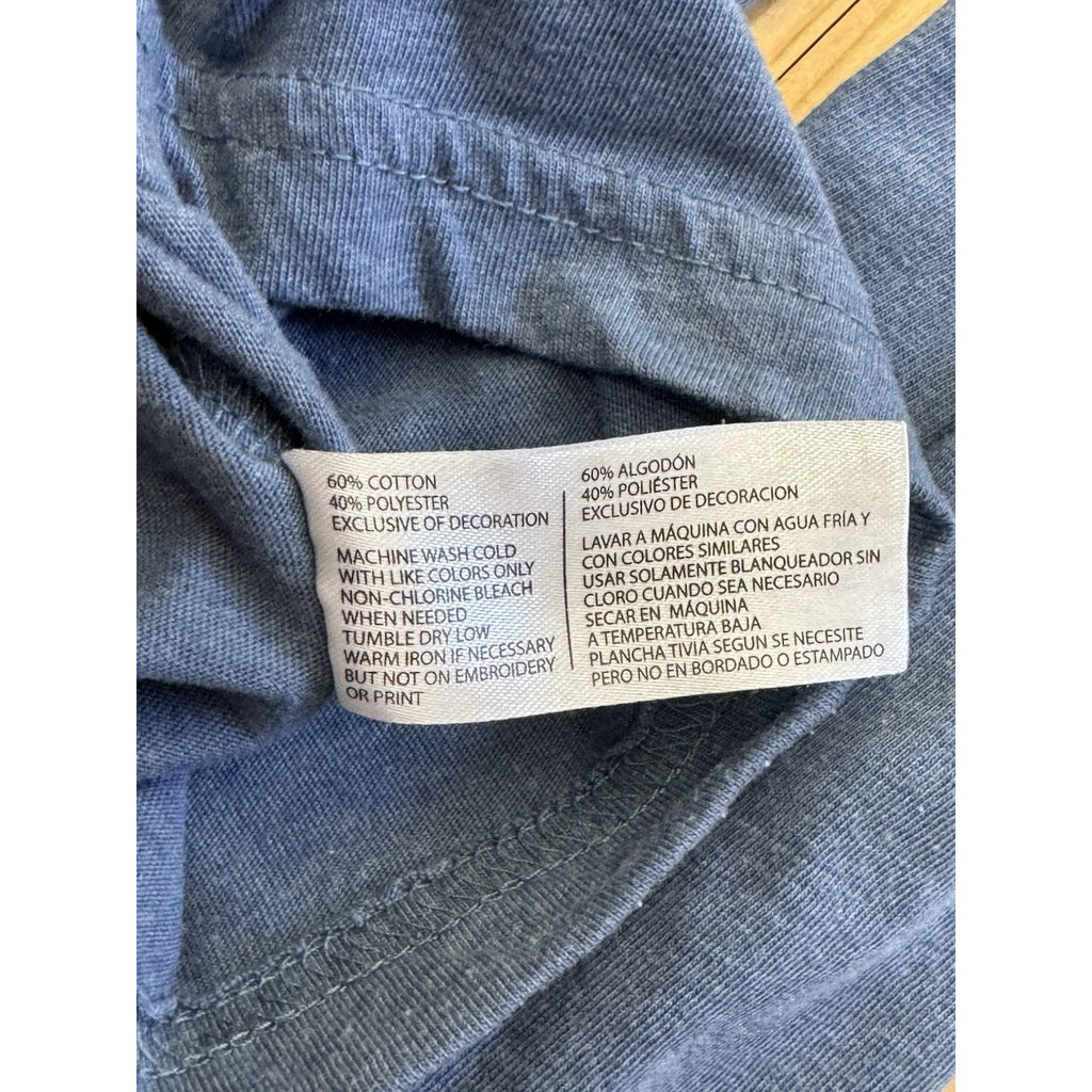 U.S. Polo Assn. Long Sleeve Shirt Henley Men’s Blue Size Medium