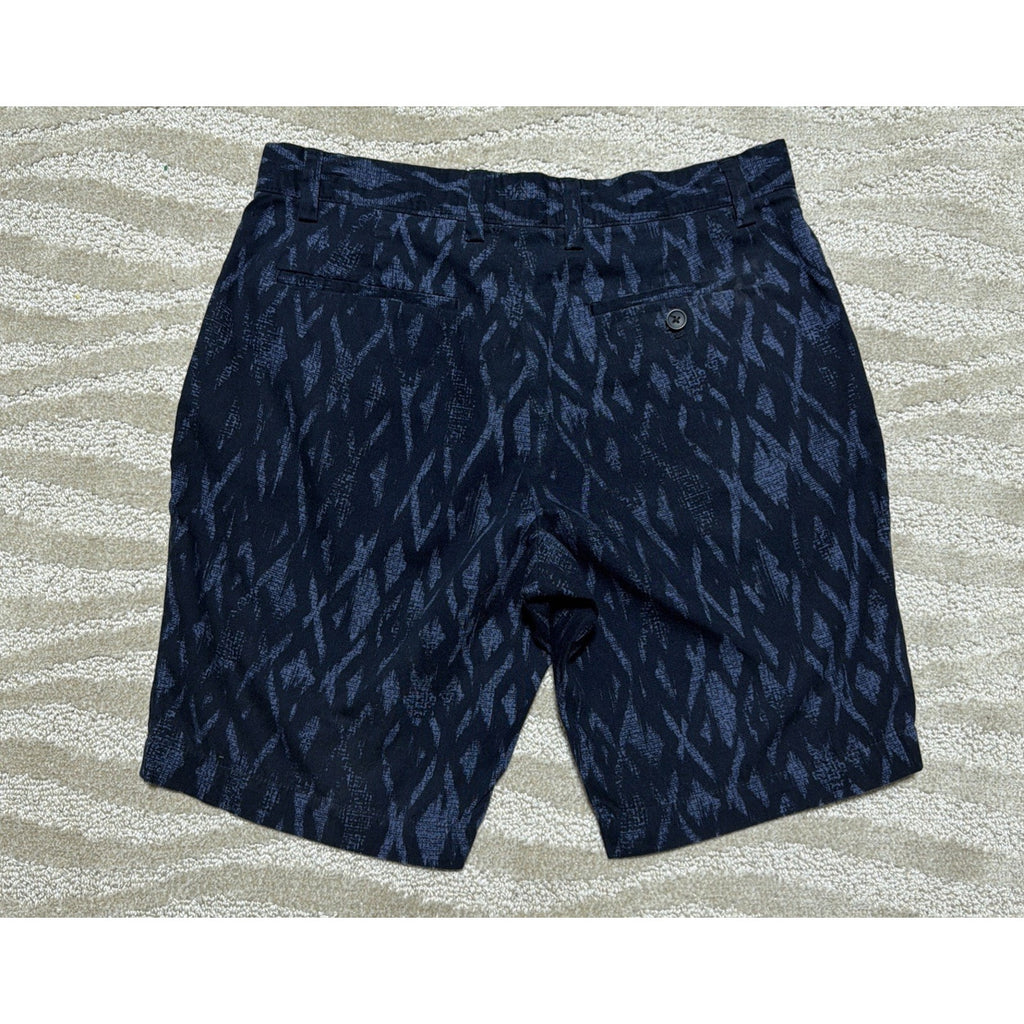 Banana Republic Summer Weight Mason Short Blue Tribal Shorts Size 30x9