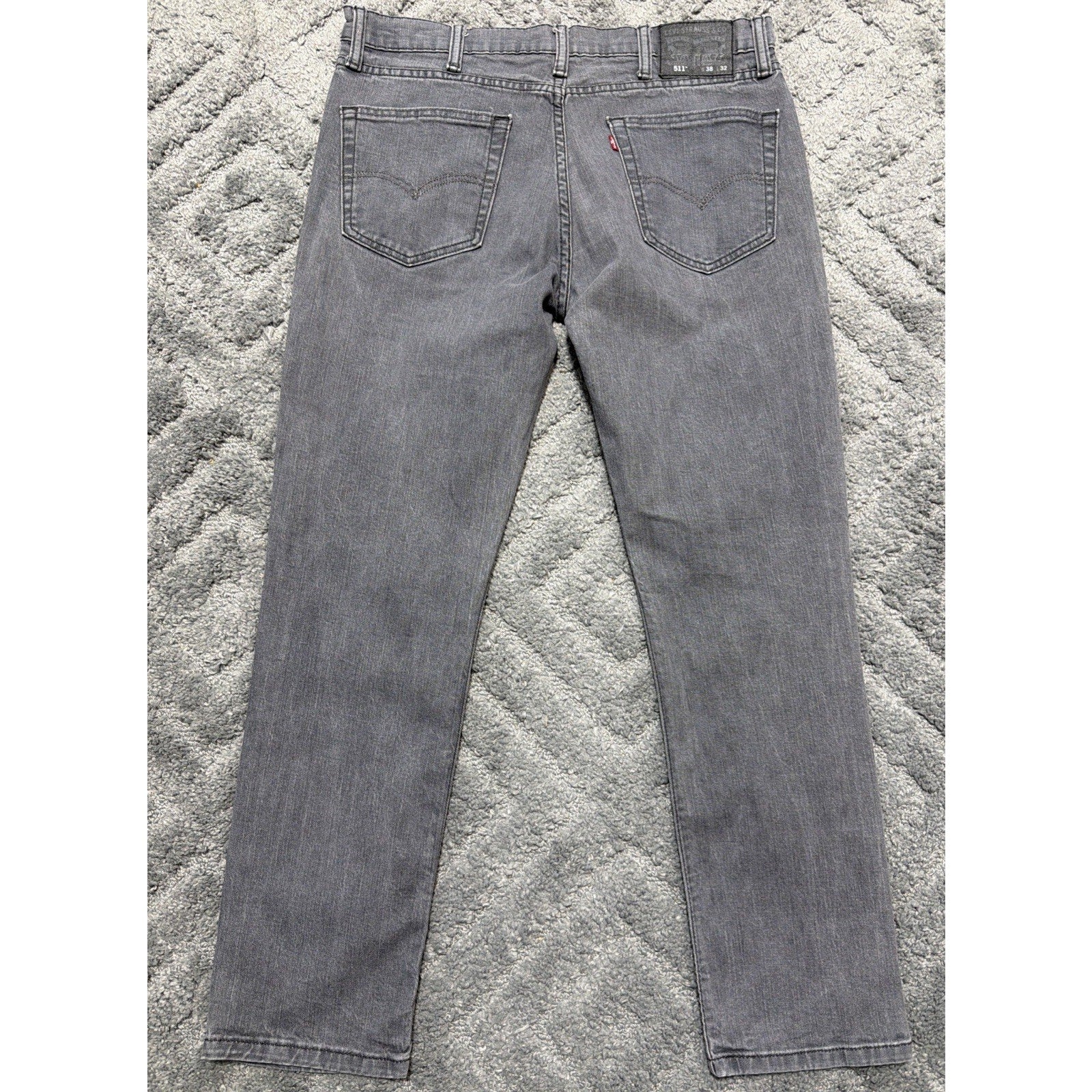 Levi’s 511 Jeans Men’s 38x32 (Actual 36x31) Slim Straight Gray Denim Pants