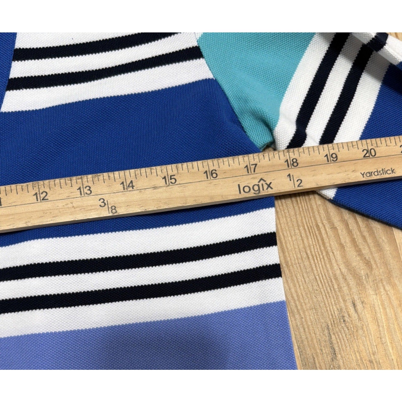 TALBOTS WOMAN Tunic/ Dress 3/4 SLEEVE MULTICOLOR STRIPED TOP Small