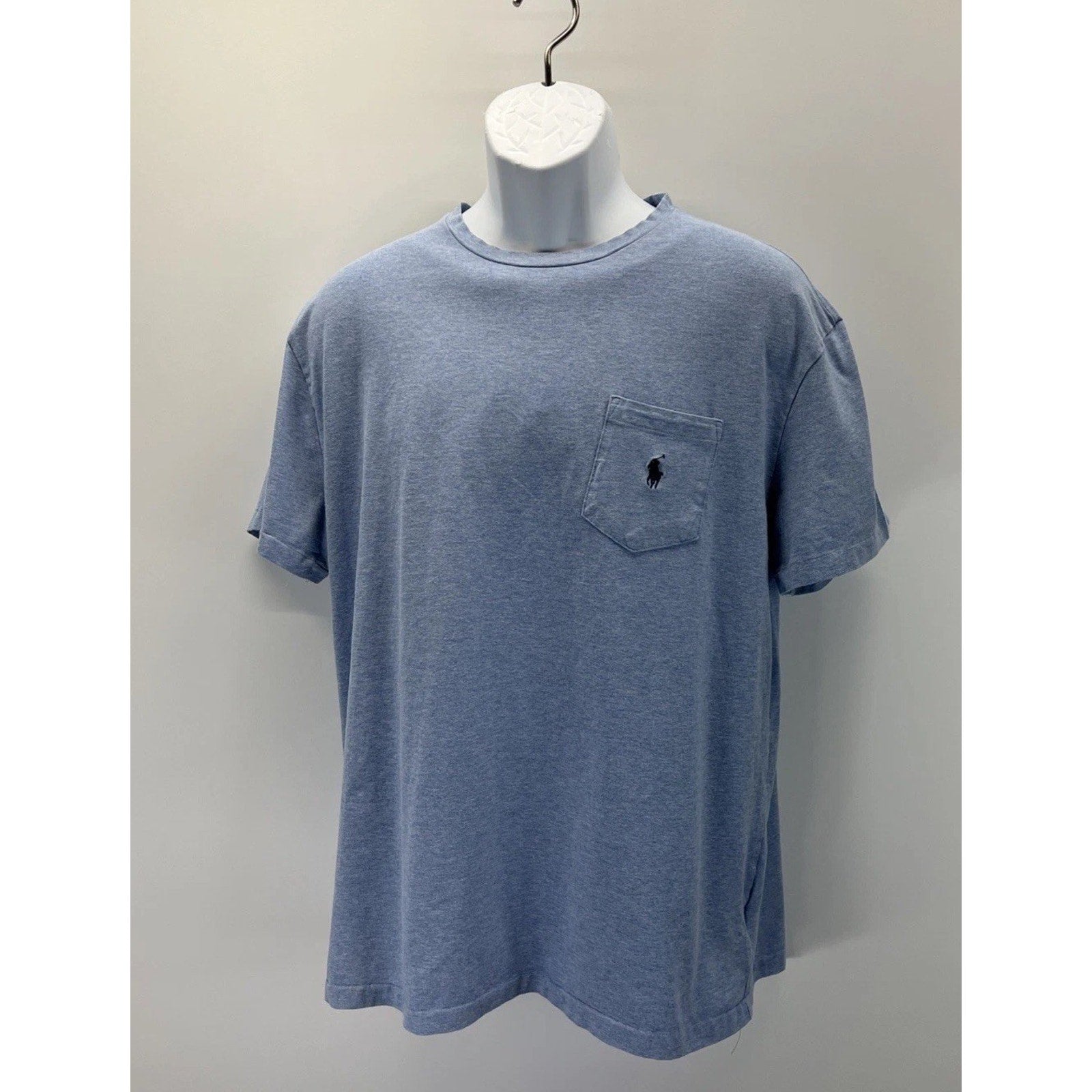 Polo Ralph Lauren Men's Crew Neck Short Sleeve Classic T-Shirt, Blue, Size L