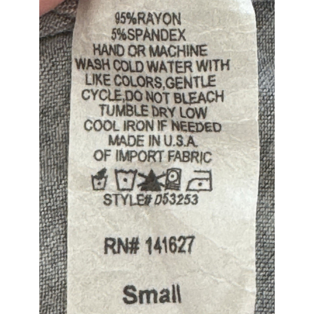 4th & Rose Tunic Women’s Size S Grey Gray Mock Neck Sleeveless Flowering Skull