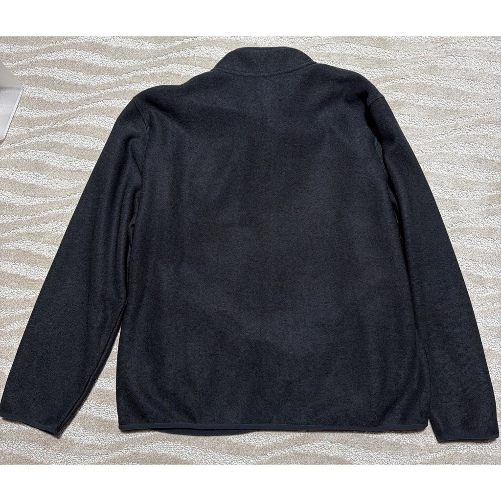 Eddie Bauer Men's 1/4 Snap Sweater Fleece Pullover Size 2XL Black