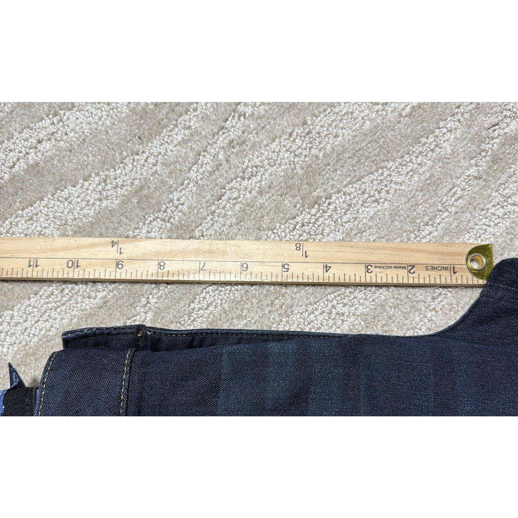 Democracy Jeans Womens 8 Boot Cut Mid Rise Dark Wash Stretch Denim Ab 30x29.5