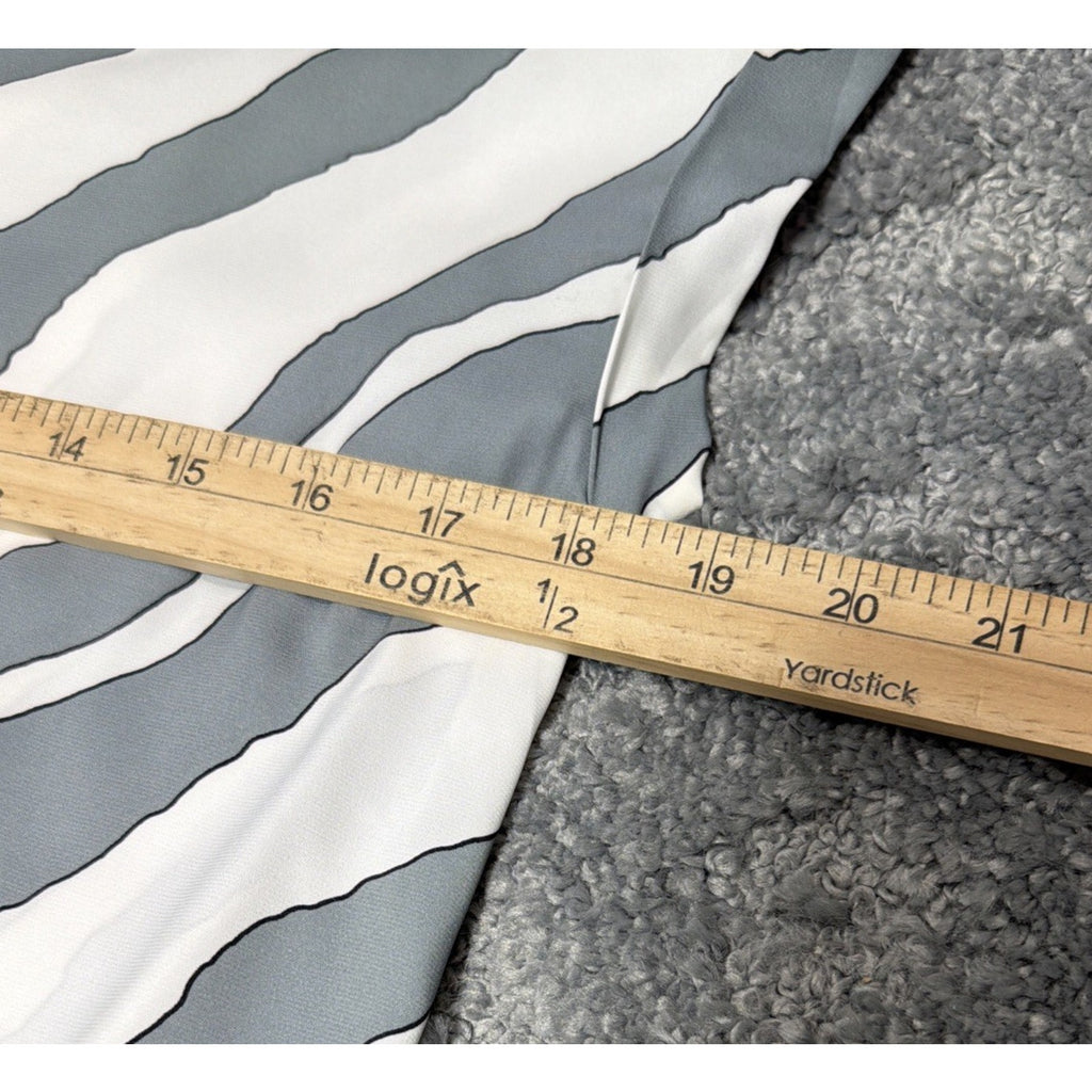 Express Woman’s Size S Zebra Print Short Sleeve Blouse Shirt Career Casual Date