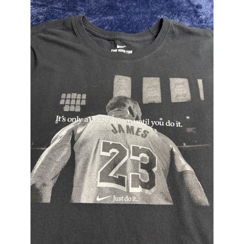 Nike Lebron James “It’s Only A Dream Until You Do It” Black Cut Off Sleeves XL