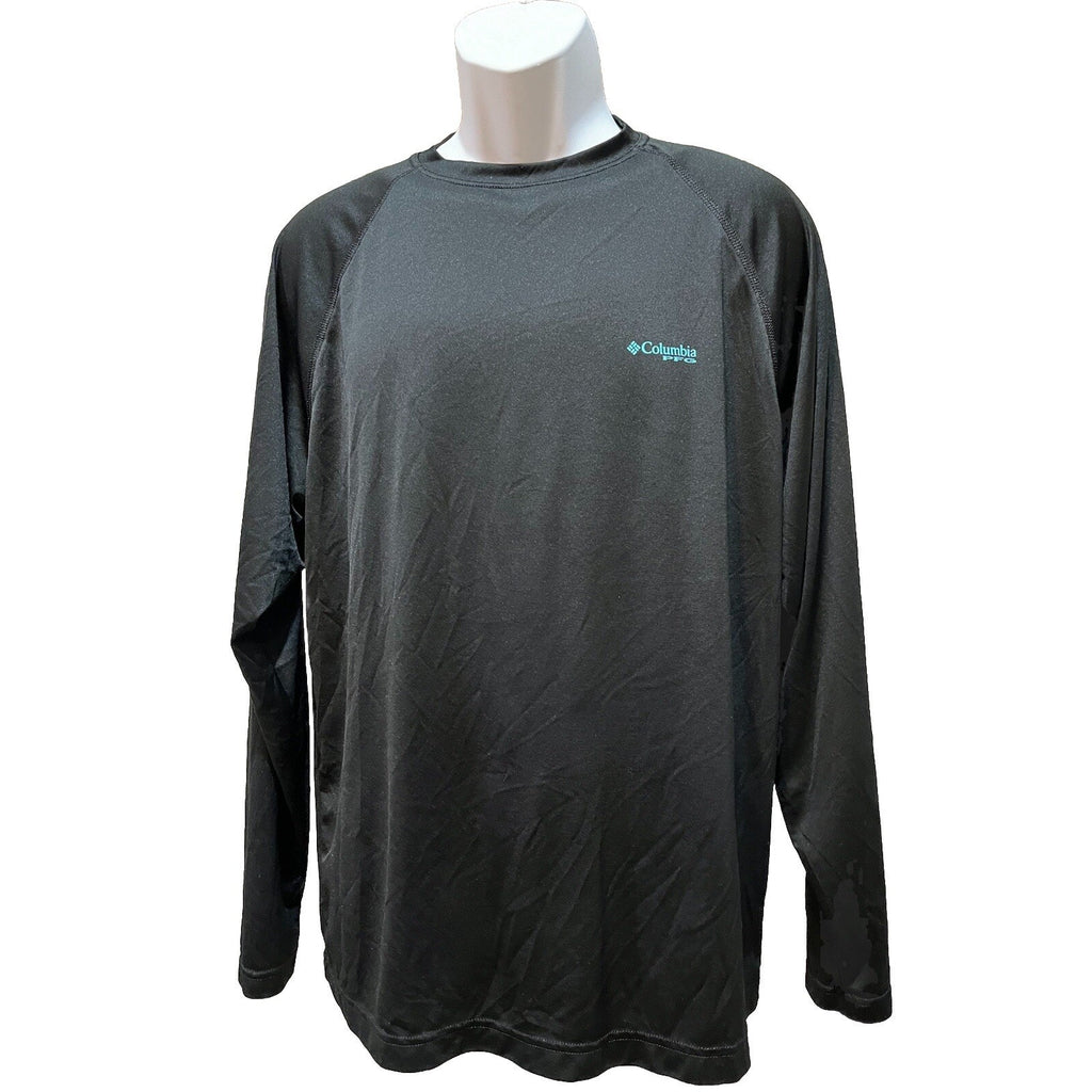 Columbia Sportswear Men's Black Terminal Tackle Shirt Size Medium Fishing Hunt