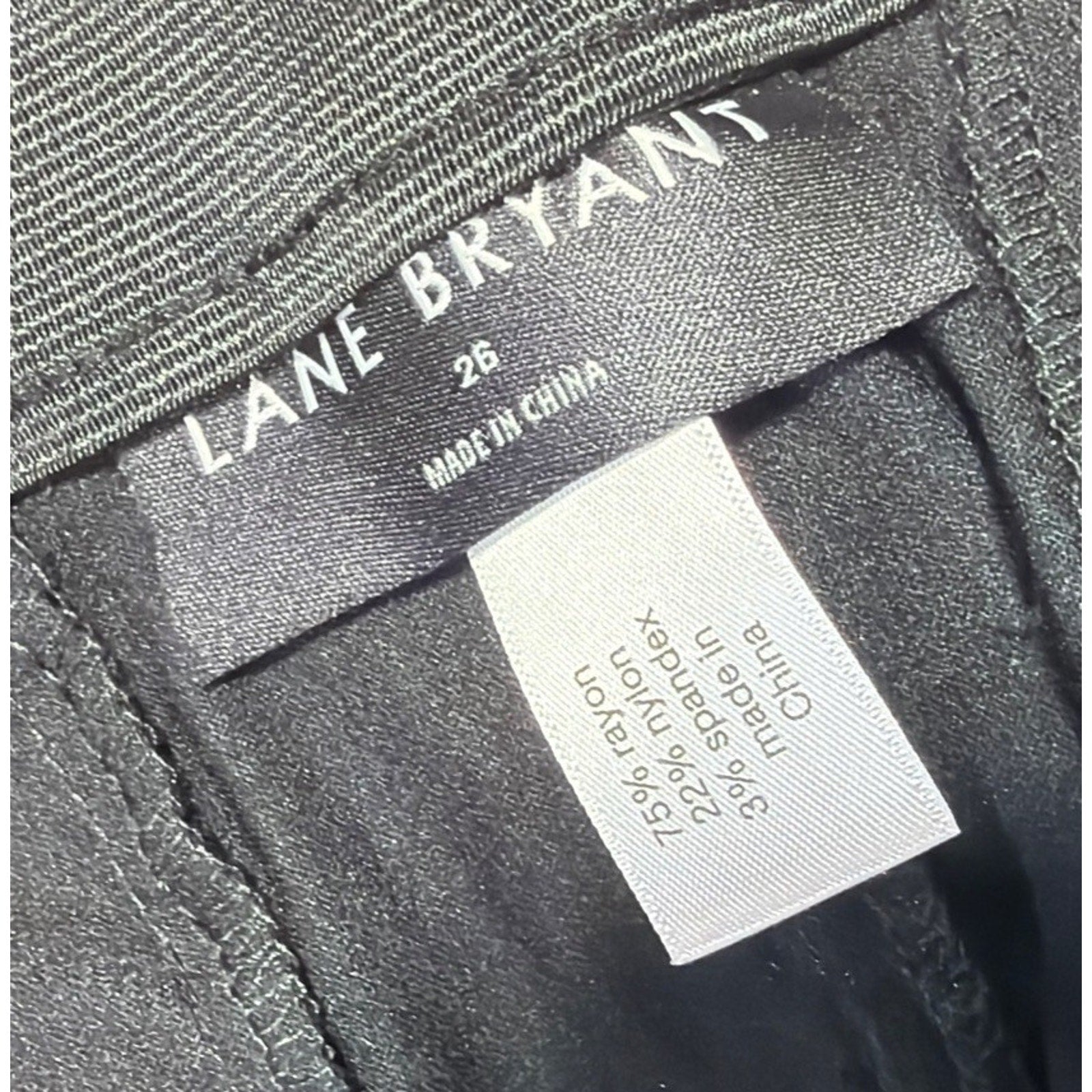 NWT Womens Pants LANE BRYANT Black 4 Season Signature Fit Boot High Rise Plus 26