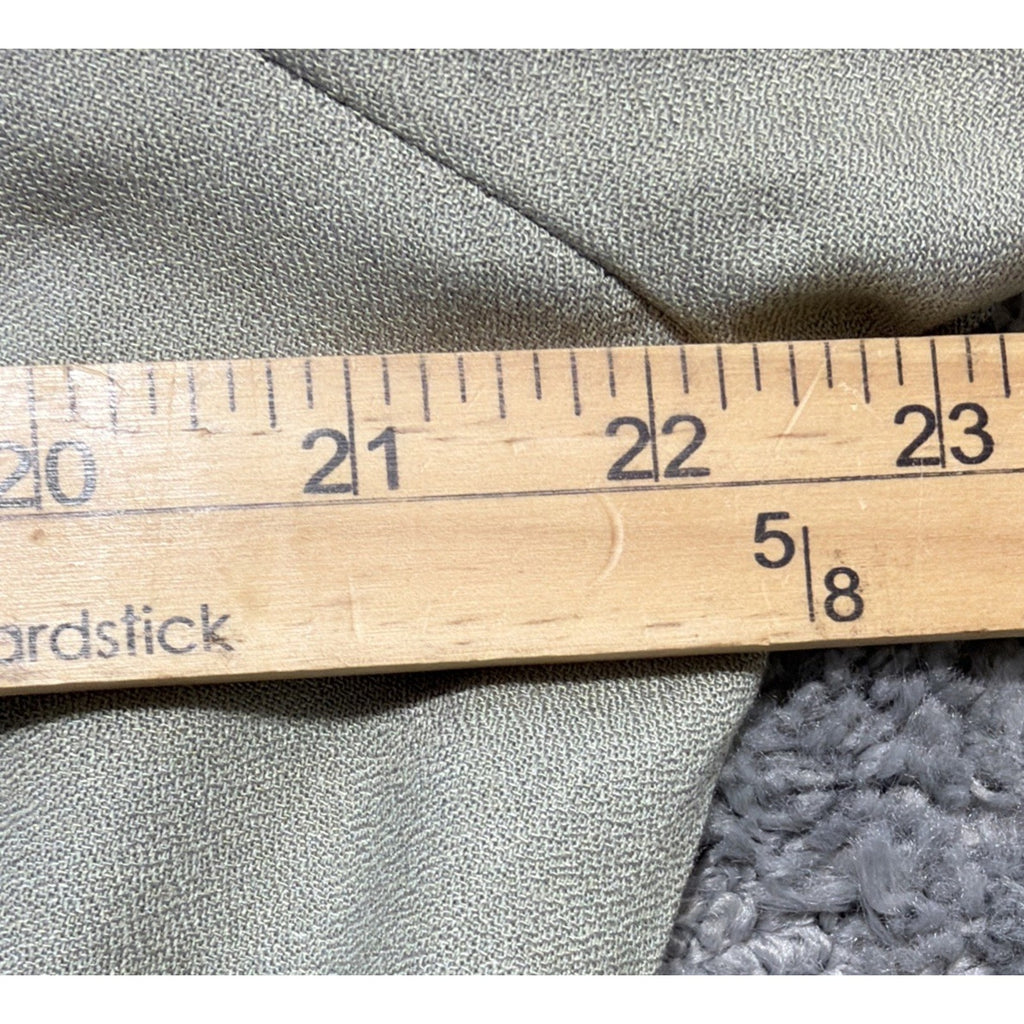 Maurices Top Womens XL Green V-Neck Peplum Tie Waist Boho Peasant