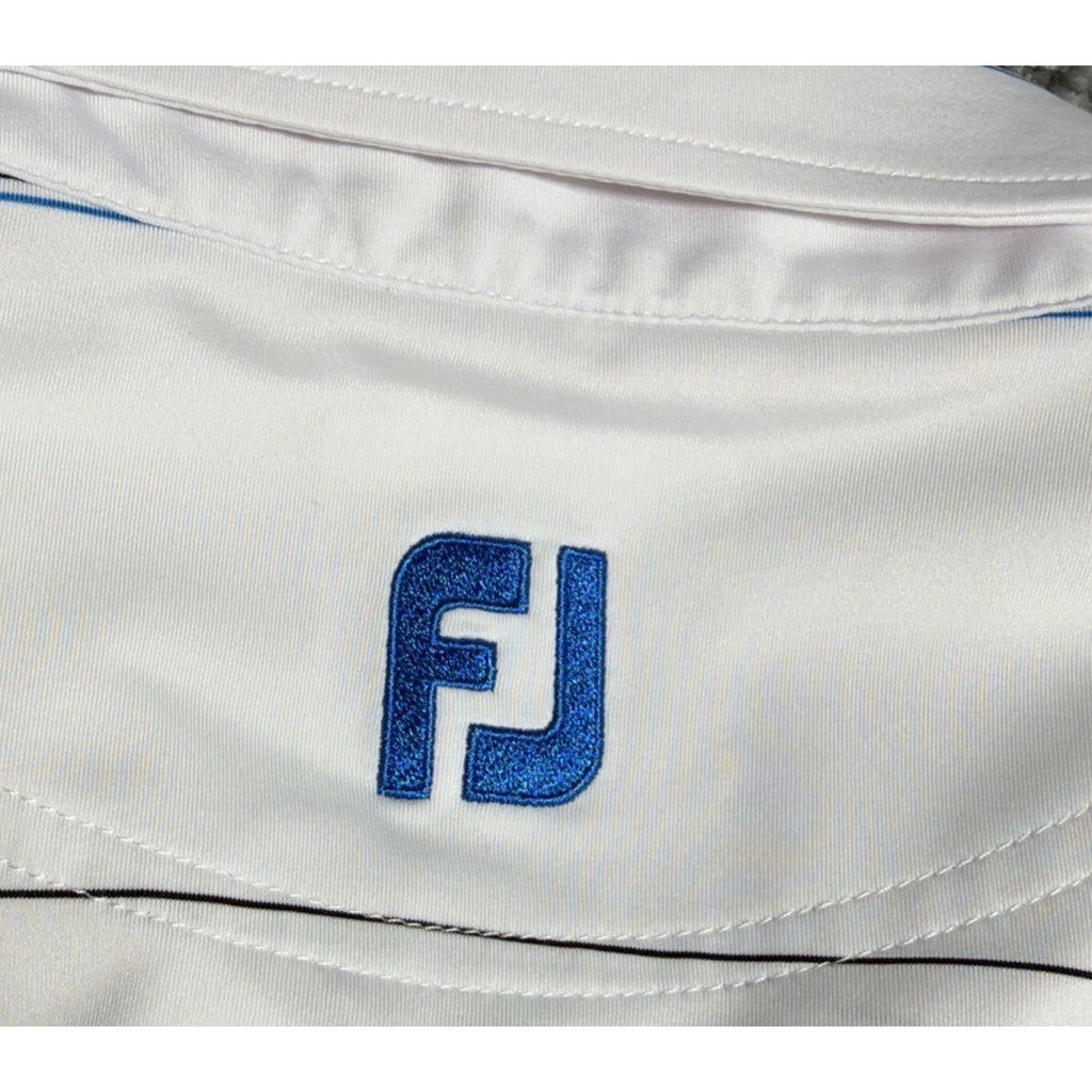 FootJoy Polo Shirt Mens XL Striped Golf Performance Preppy Casual Athletic