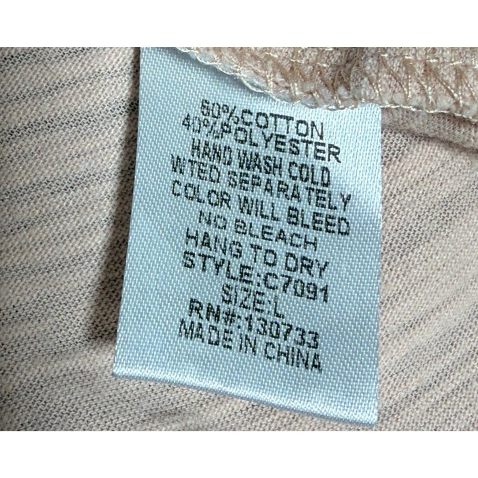 UMGEE USA Sz L Baby Doll Tunic Top Pastel Pink Lace Romantic Lagenlook