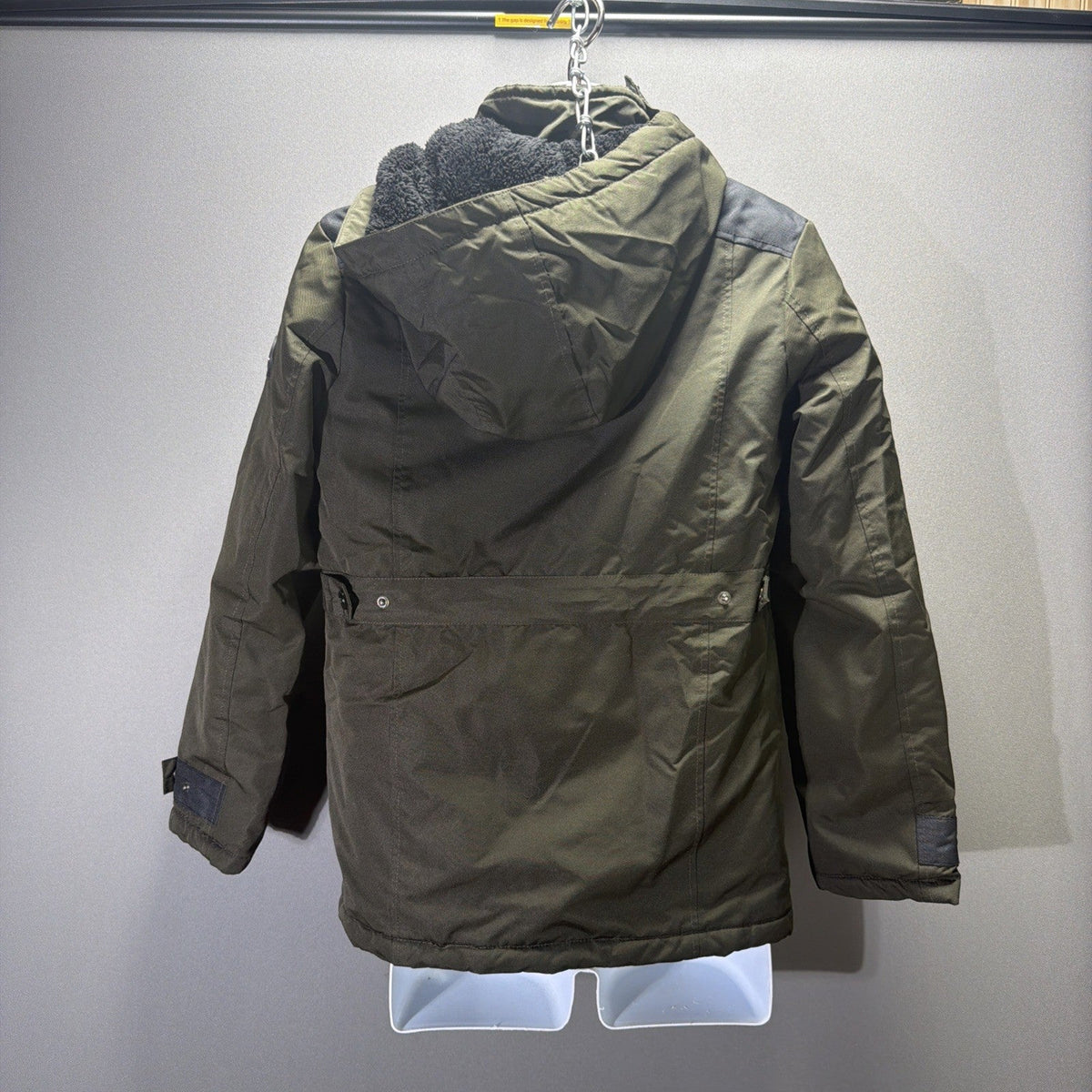 URBAN REPUBLIC WATERPROOF QUILTED LINED PARKA JACKET FAUX FUR HOODED BOYS L