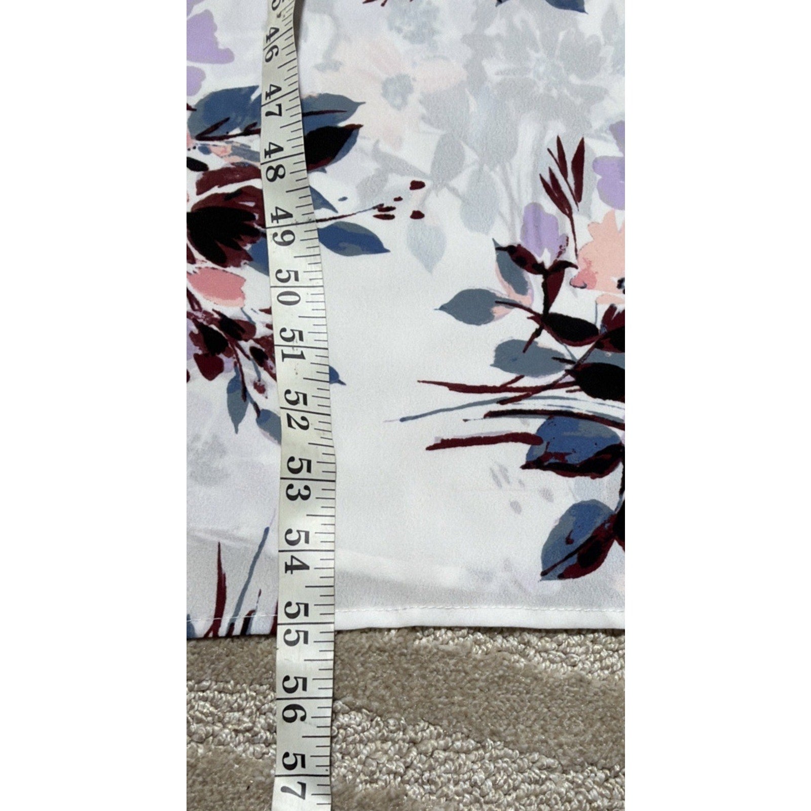 charlotte russe maxi dress White Floral Spaghetti Straps Side Slits Lined XS NWT