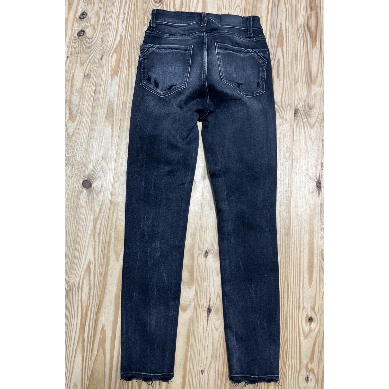 Buckle Black Fit No. 35 Ankle Skinny Distressed Black Women’s Jeans 25