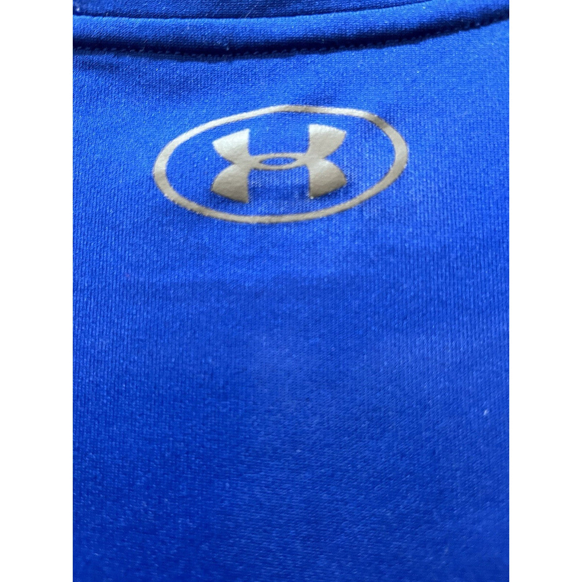 Under Armour HeatGear Blue Athletic Crew Neck T shirt Men's Size Medium Logo