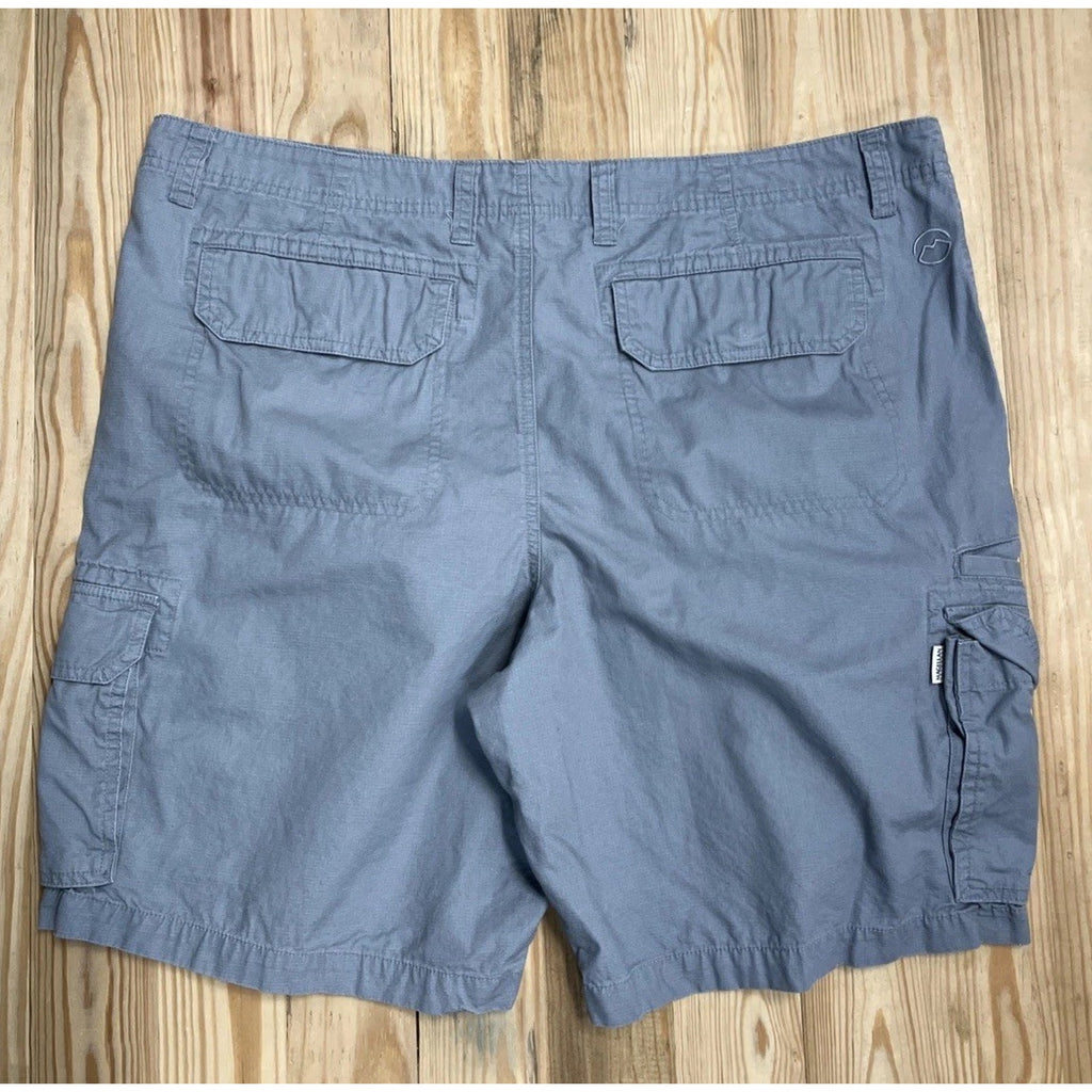 Magellan Sportswear Mens Relaxed Gray Cargo Shorts Size 40