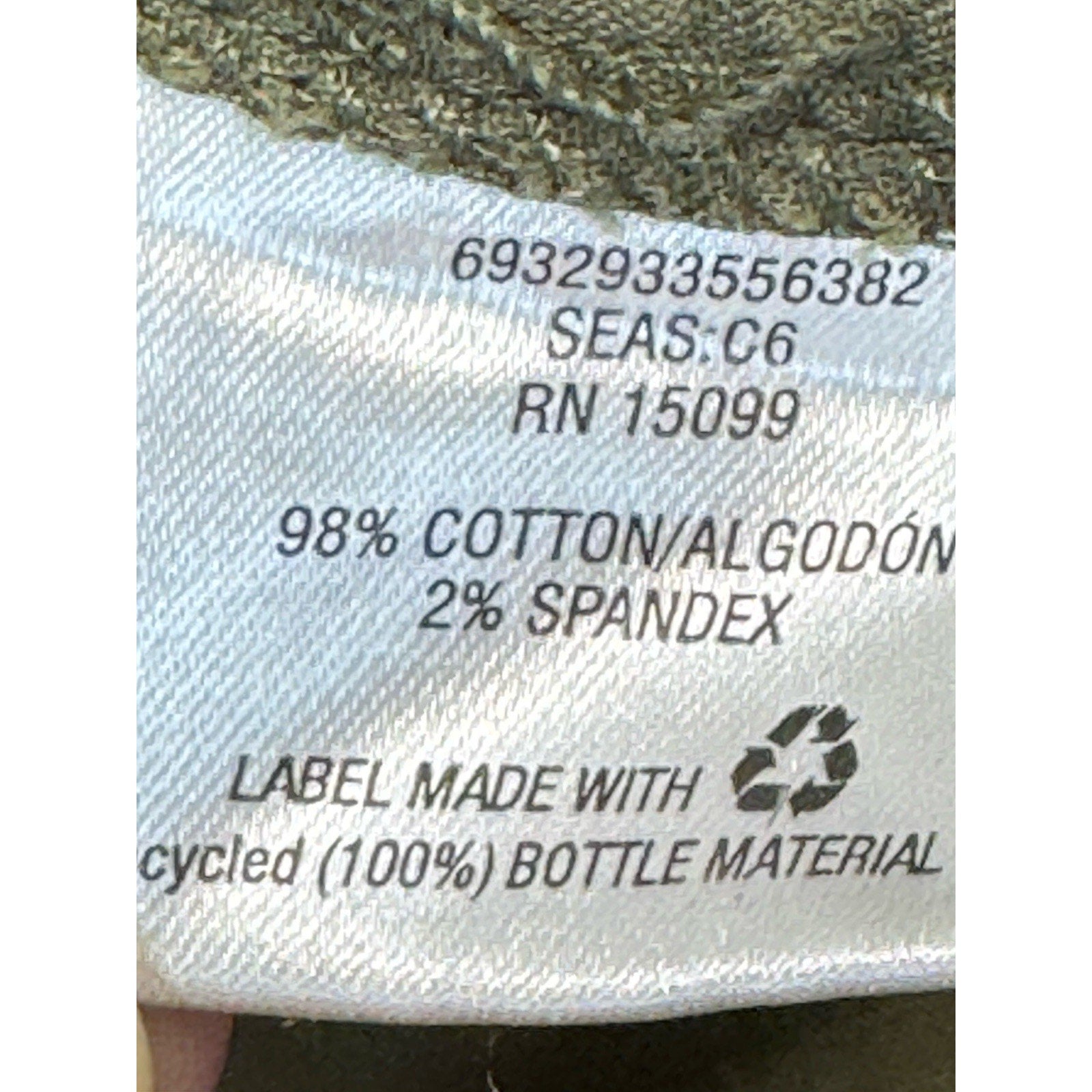 Simply Styles Women’s Mid Rise Chino Shorts Size 12 Olive Green