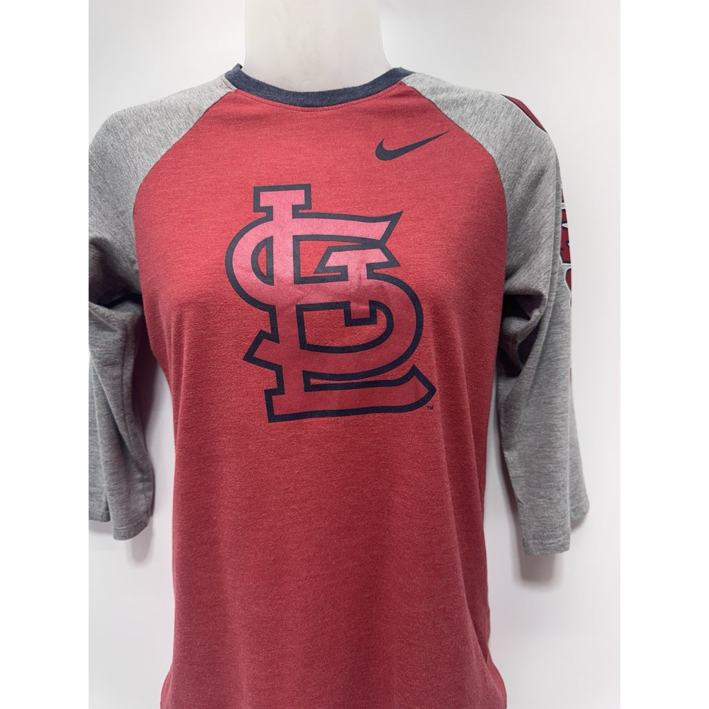 St. Louis Cardinals The Nike Tee 3/4 Sleeve Raglan Women’s Size Small Athletic