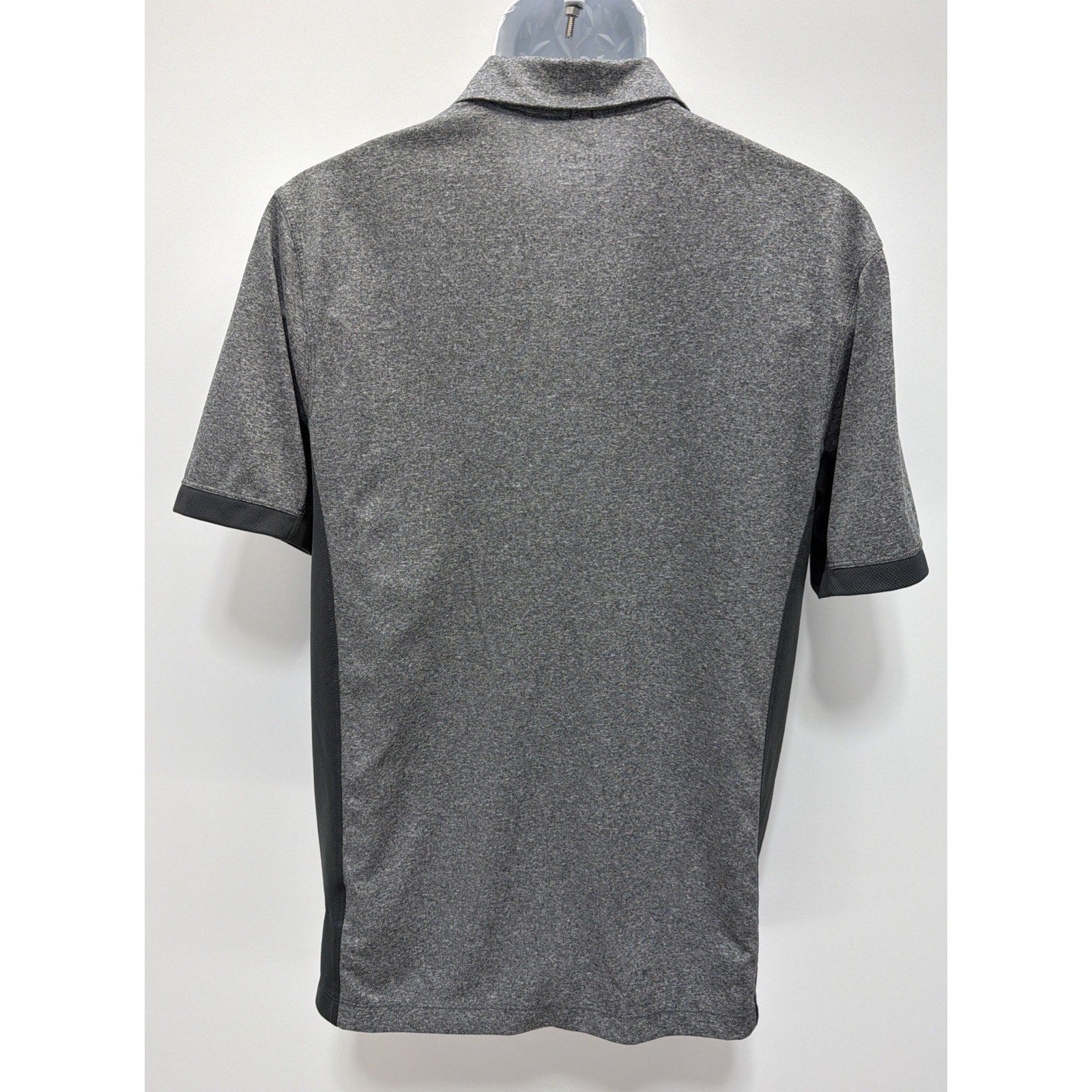 Nike Victory Block Dri Fit Gray Performance Golf Polo Shirt Mens S