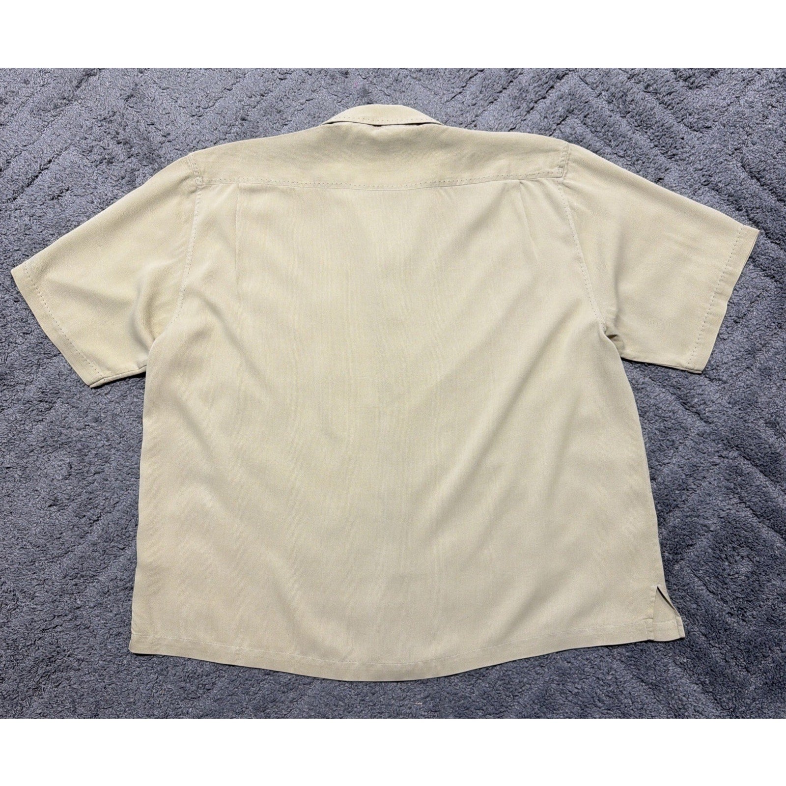 Nat Nast Luxury Originals XXL Silk Embroidered Camp Button-Up Shirt