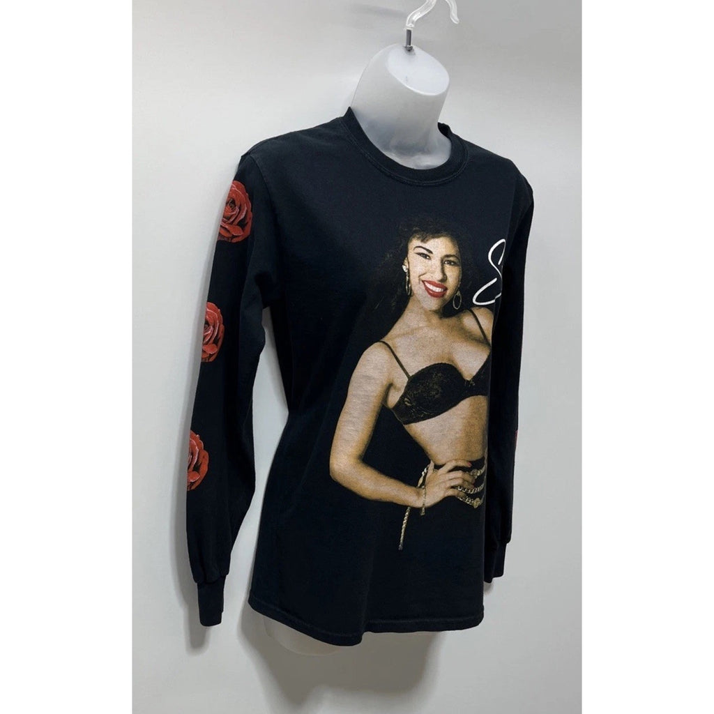 Selena Official Unisex Small Long Sleeve Black Shirt Men Womens Tshirt Band Tee
