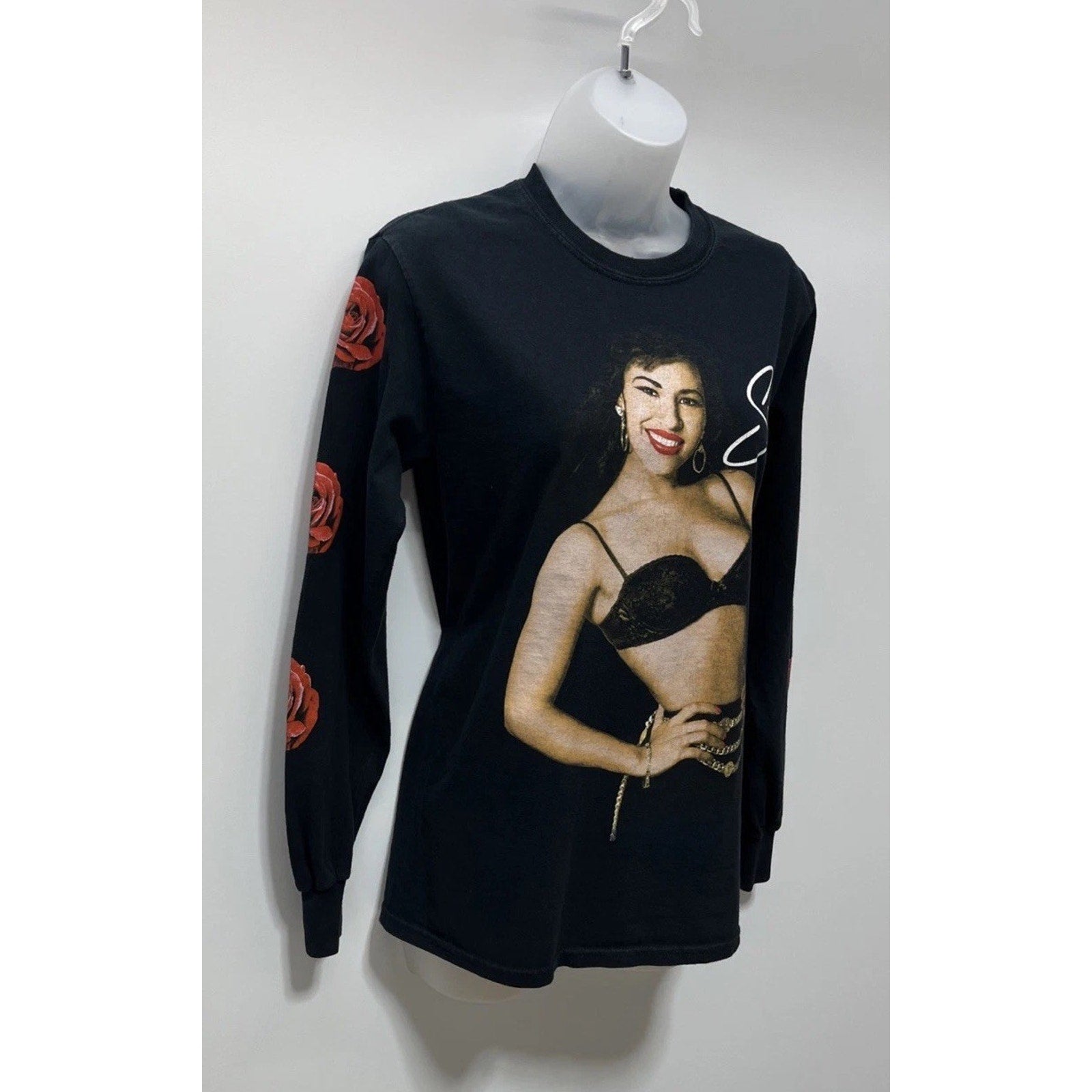 Selena Official Unisex Small Long Sleeve Black Shirt Men Womens Tshirt Band Tee