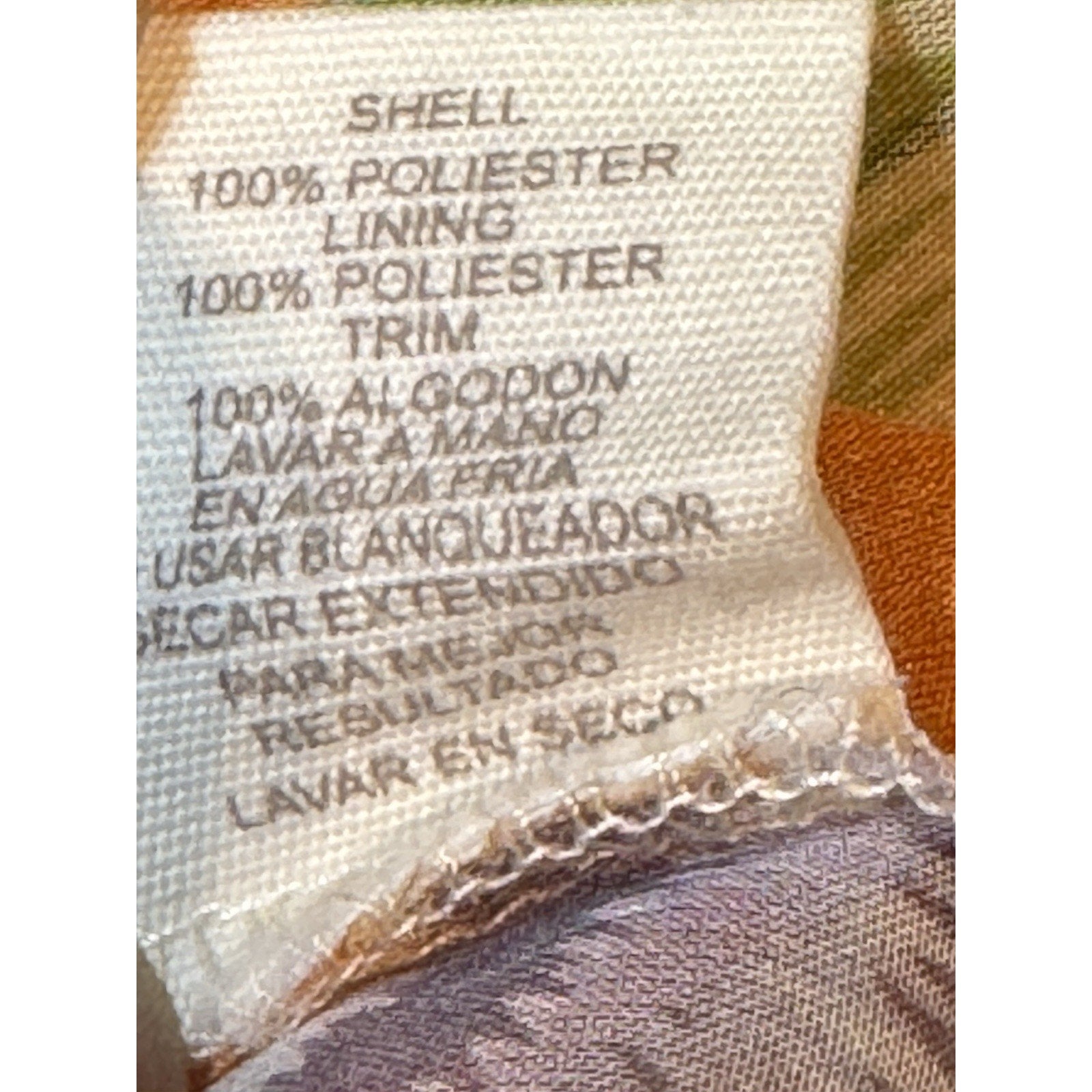 Mystree women S sheer blouse multicolor Tie Dye print scoop neck ties 3/4 sleeve