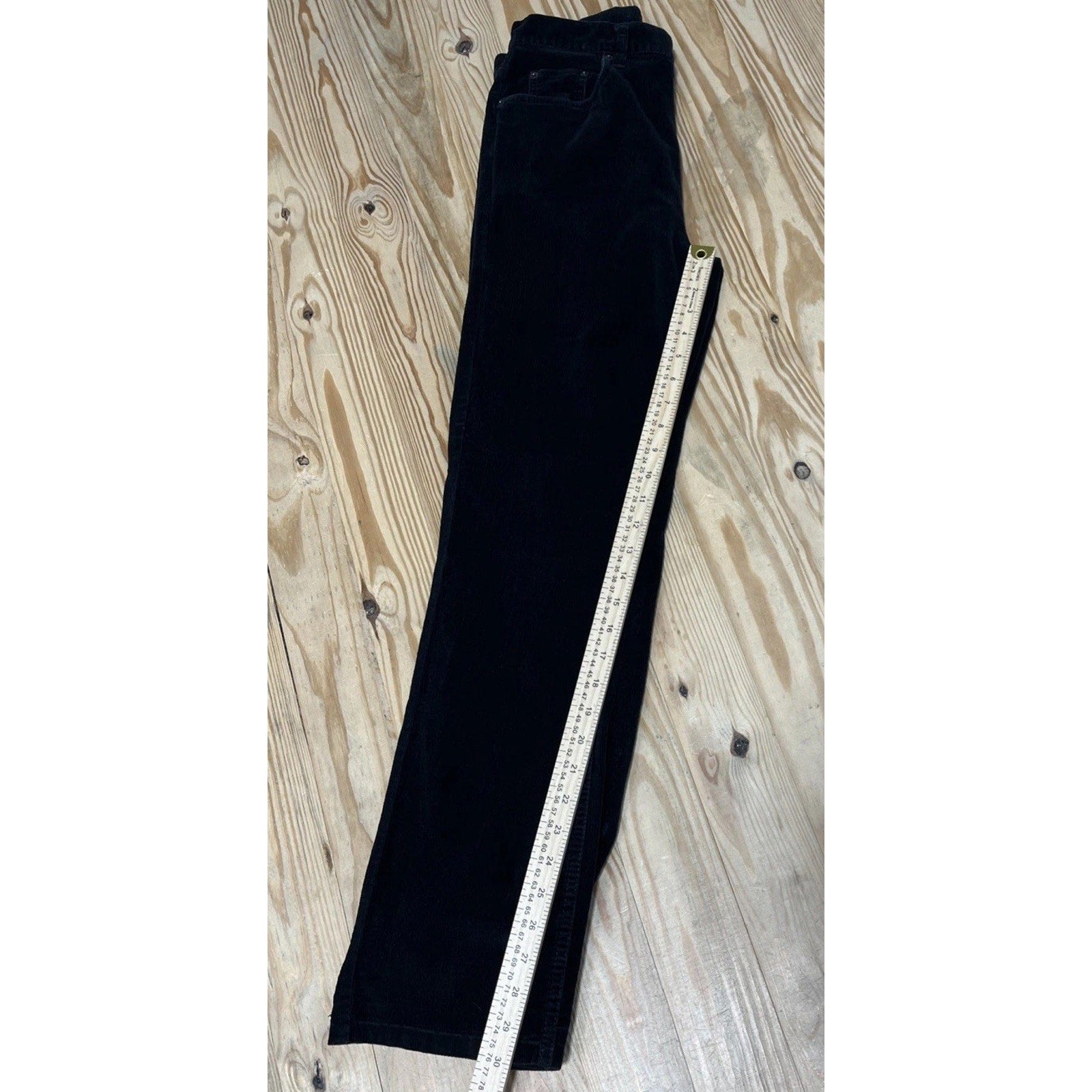 Vintage Bill Blass Jeans Corduroy Pants - Size 28x30 - Black - Stretch