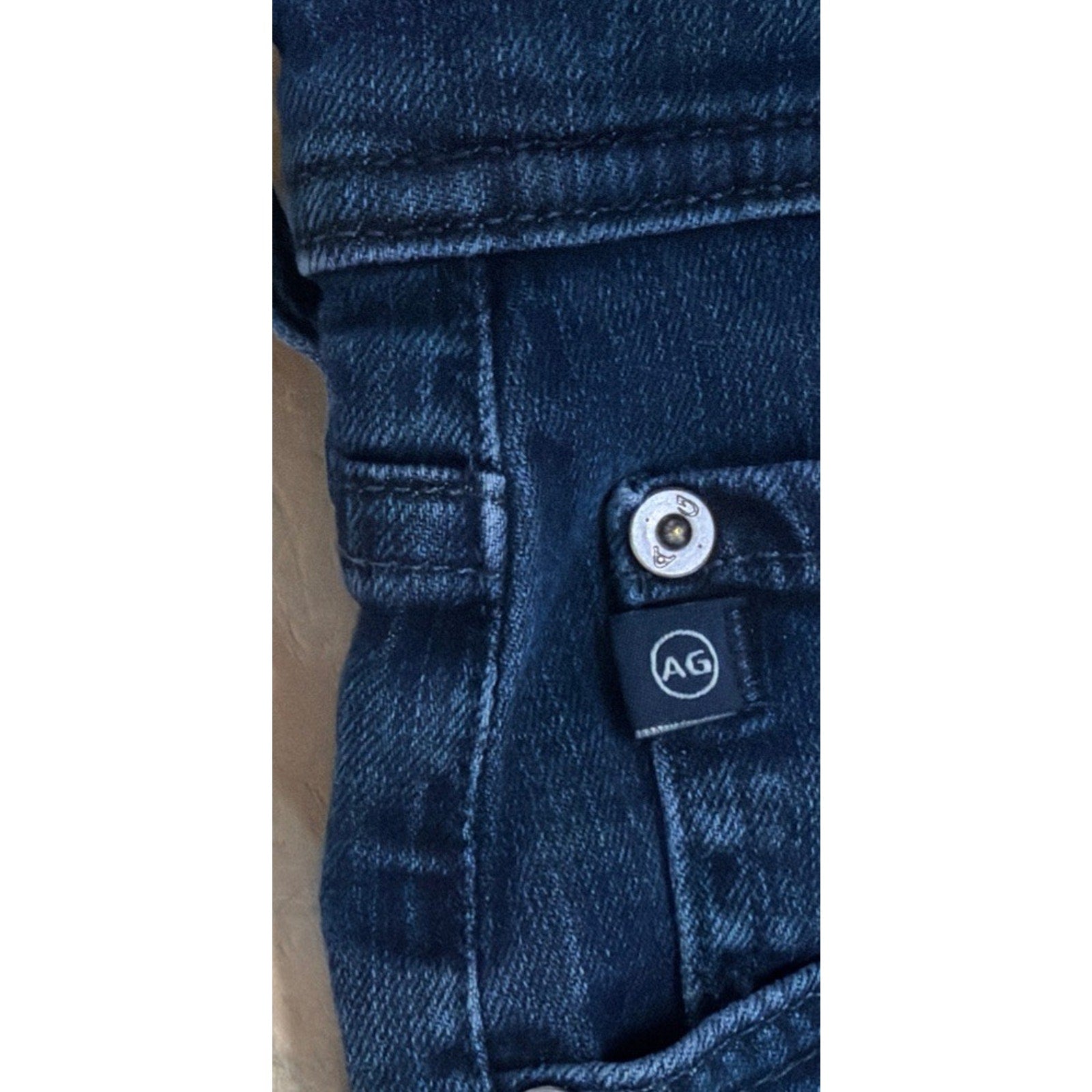 Denim Jeans Ag Adriano Goldschmied Ellis Modern Slim Blue Dark Wash 35x29