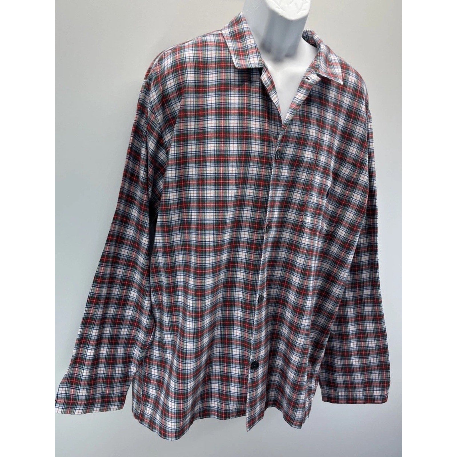 Polo Ralph Lauren Pony Plaid Sleepwear Plaid Button Shirt Size L