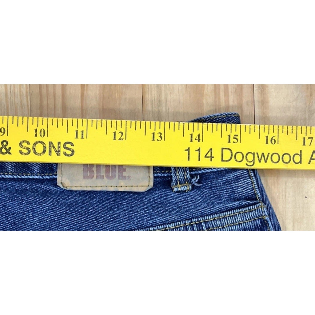 Full Blue Blue Denim Straight Leg Jeans Mens Size 32x34