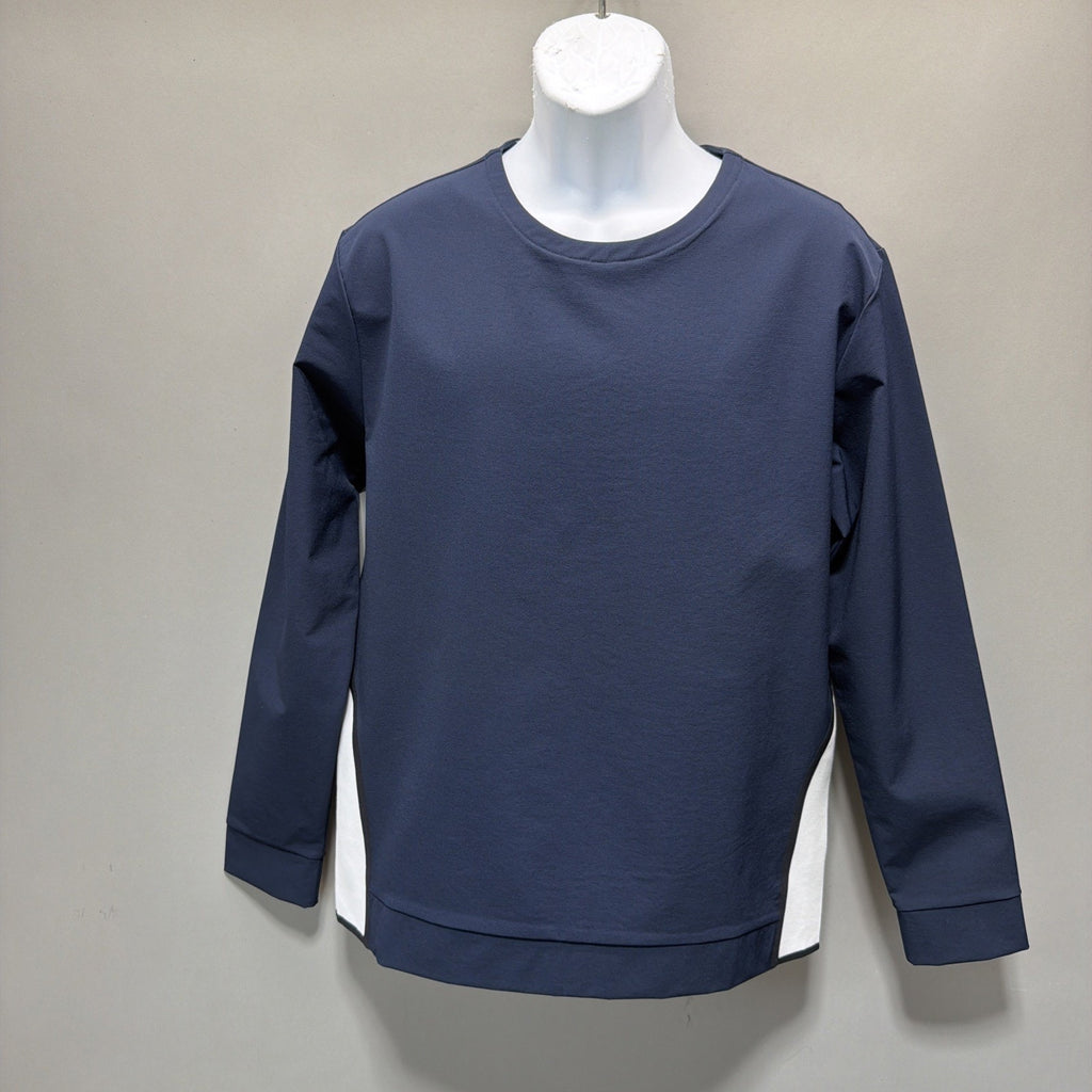 Under Armour Women’s Small NWT Navy Long Sleeve Crewneck Pullover Top Side Panel