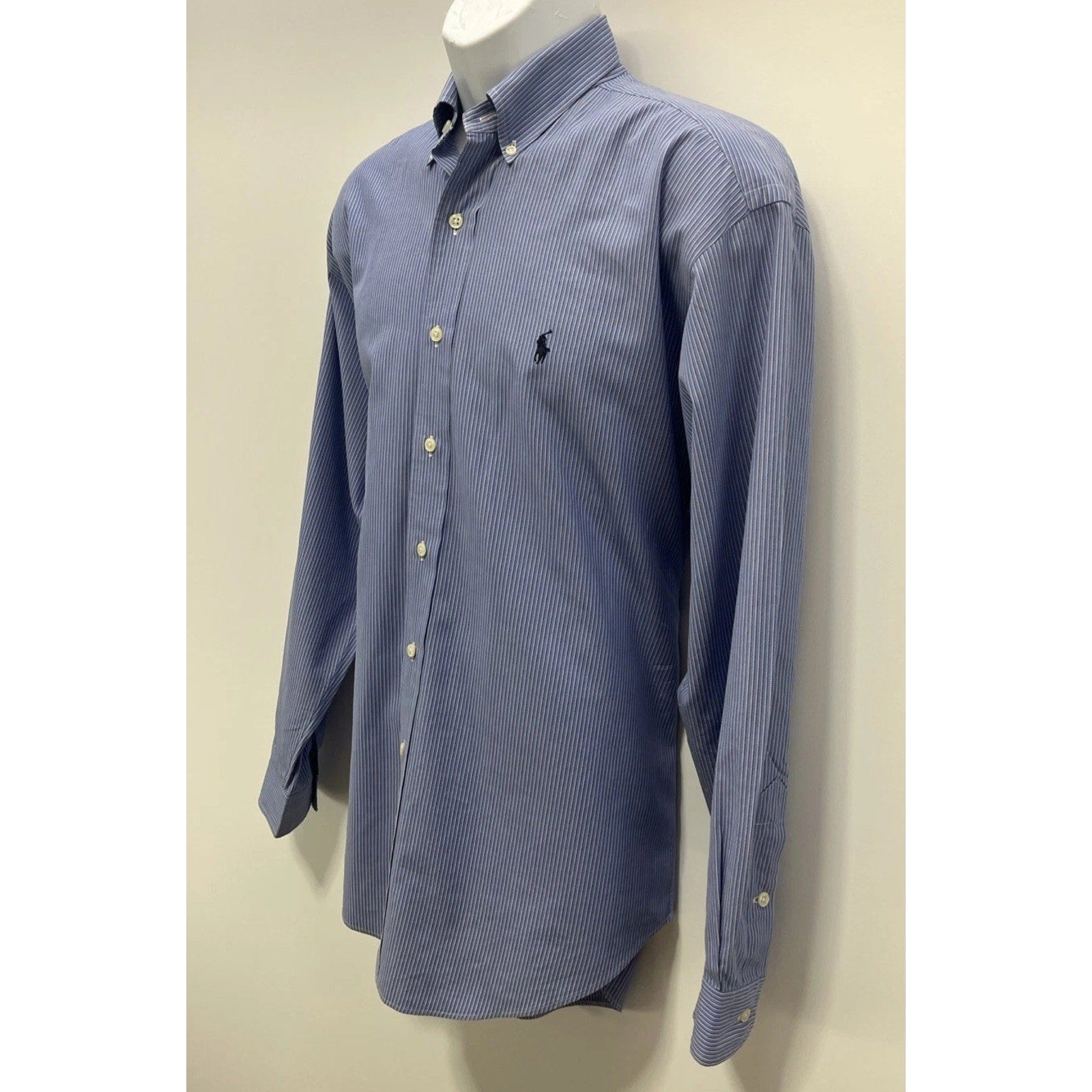 Ralph Lauren Blake shirt mens Medium blue stripe long sleeve button down