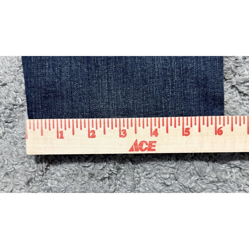 Antique Rivet Jeans Rhinestone Studded Denim 36 High Rise Thick Stitch NWT