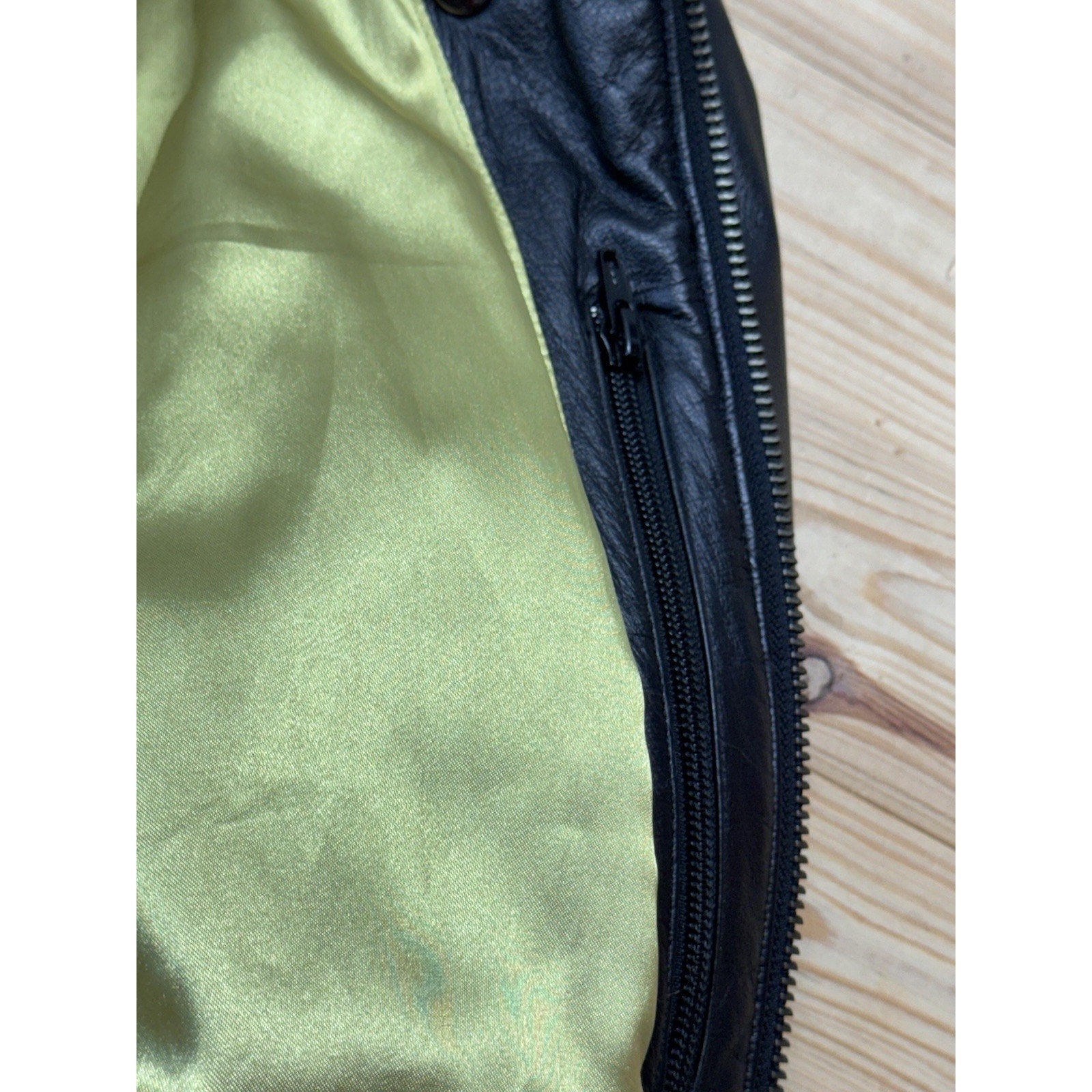 Harley Davidson Womens Leather Jacket Gold Liner Size Medium VGUC