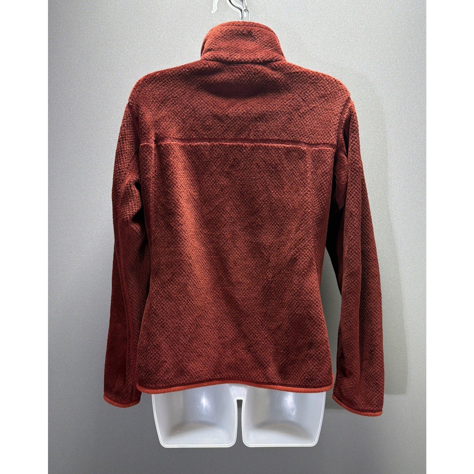 Patagonia Jacket Womens M Red Polartec Re Tool Snap Fleece Pullover Sweater M
