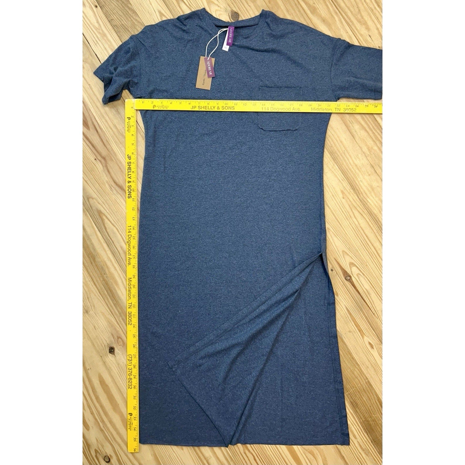 NWT! ADORE ME Blue Short Sleeve Dress size XS .