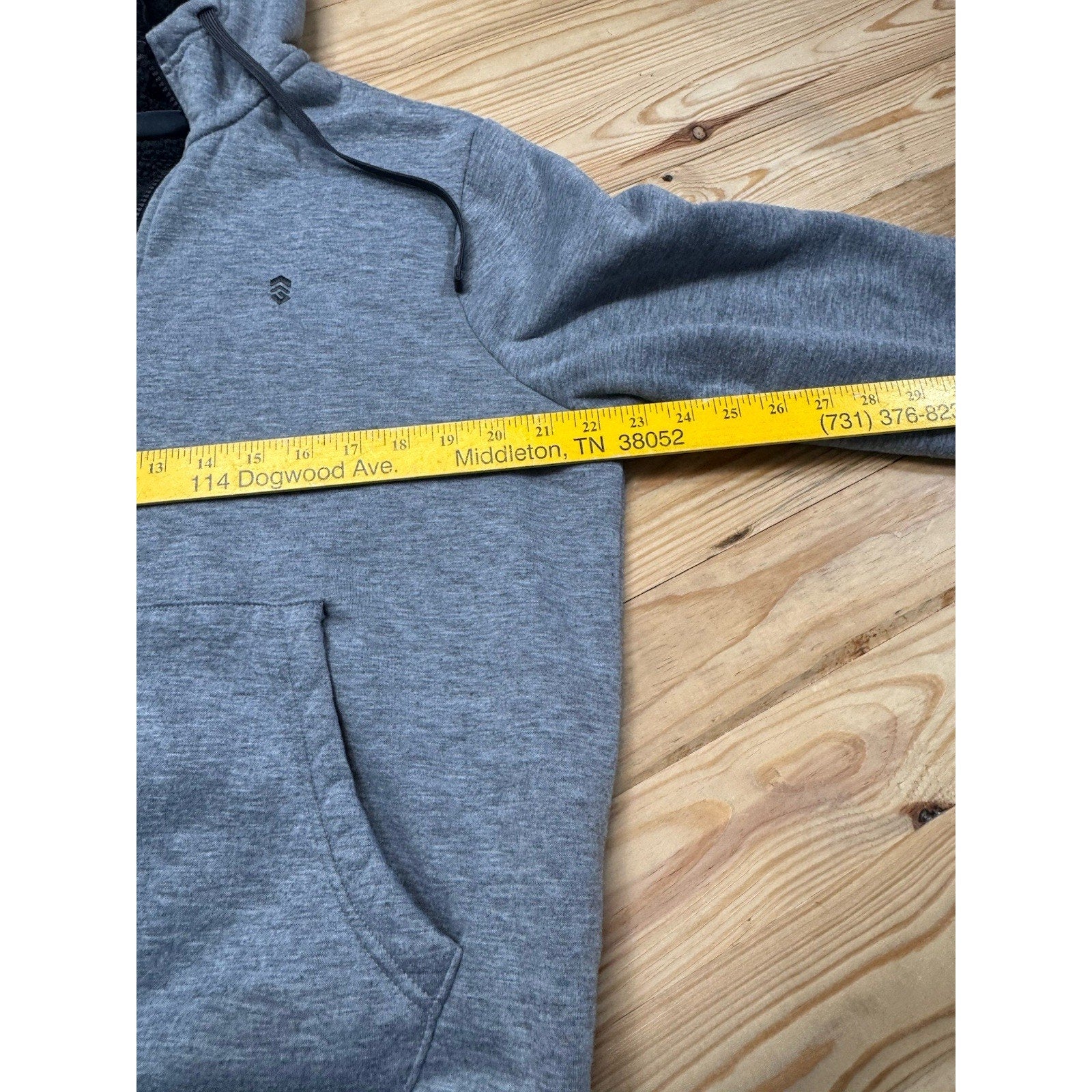 Free Country The Everybody Hoodie Size XXL Gray w/Black Faux Sherpa Lining