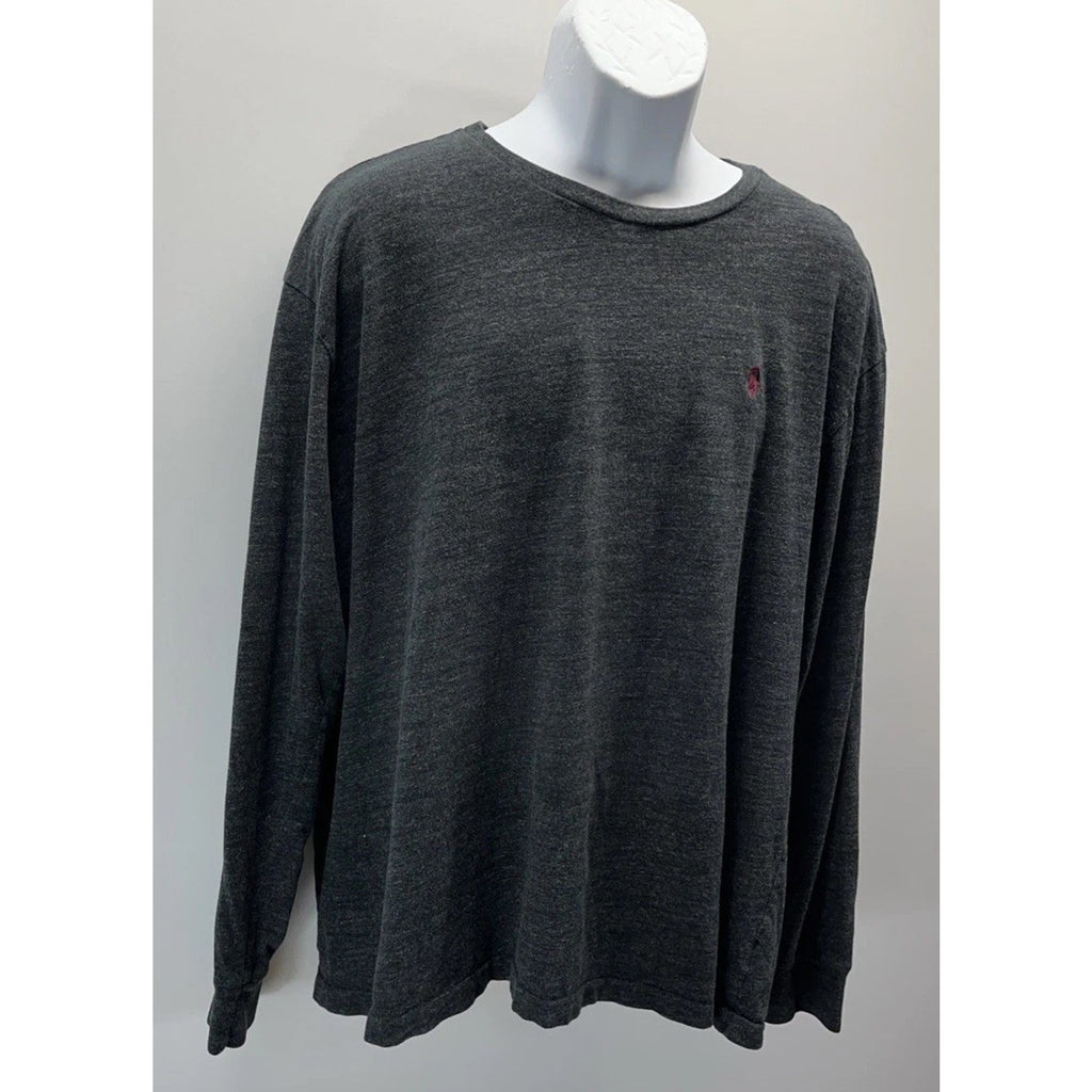 Polo Ralph Lauren Heather Grey Crew Neck Cotton Longsleeve Shirt Men's XL