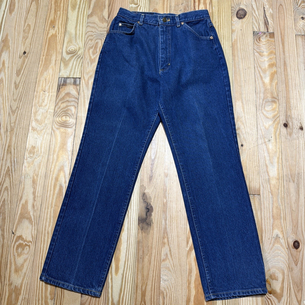 Vintage Lee Jeans Women’s Size Dark Wash Denim Straight High Rise 27x29